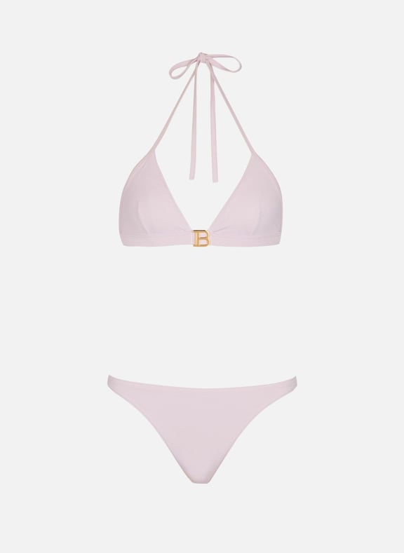 Maillot de bain deux pièces à logo Rose by BALMAIN BALMAIN Maillot de bain deux pièces à logo Rose