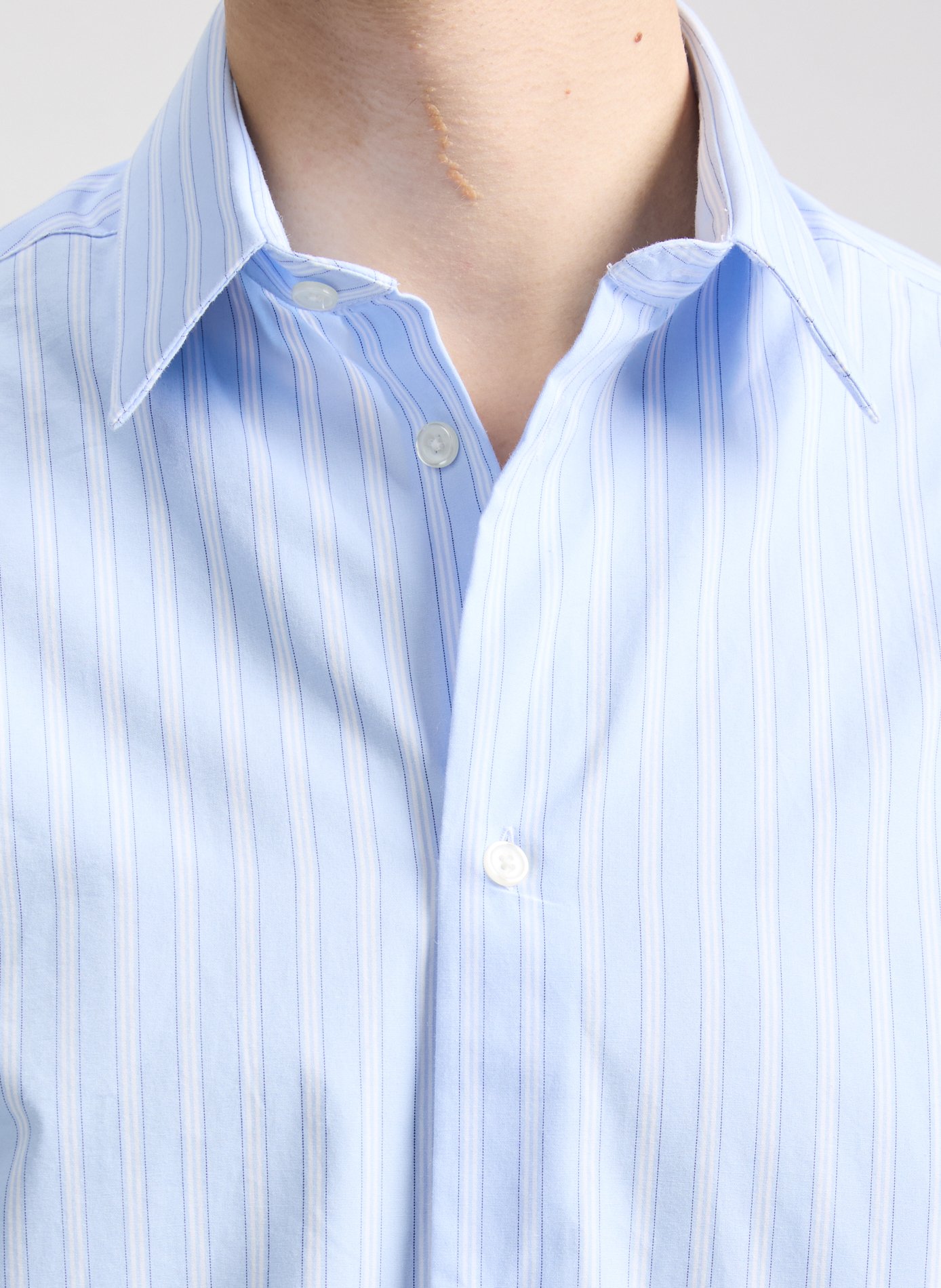 Chemise rayée en coton AU PRINTEMPS PARIS Bleu