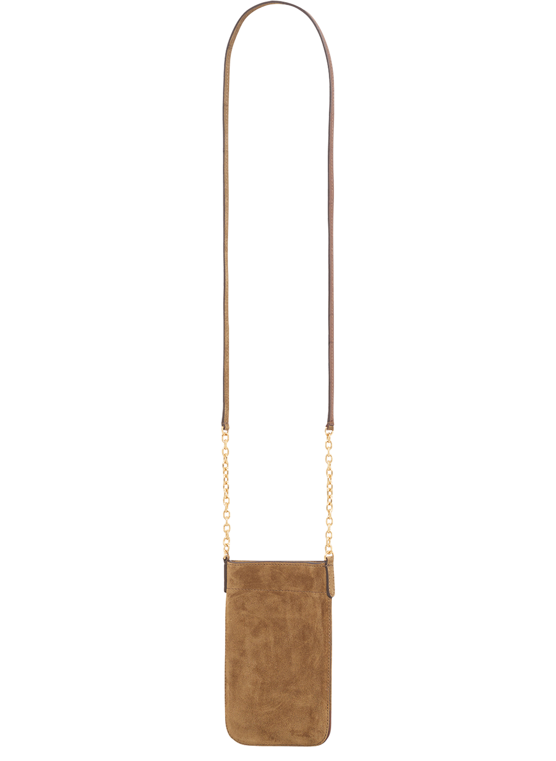 Porte téléphone en cuir velours - le charlotte phone GERARD DAREL Marron