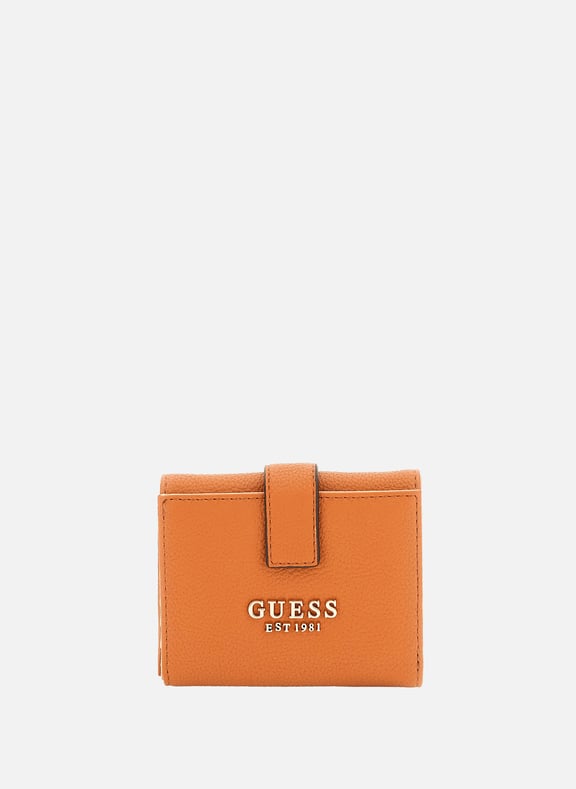 Porte monnaie à rabat Marron by GUESS GUESS Porte monnaie à rabat Marron