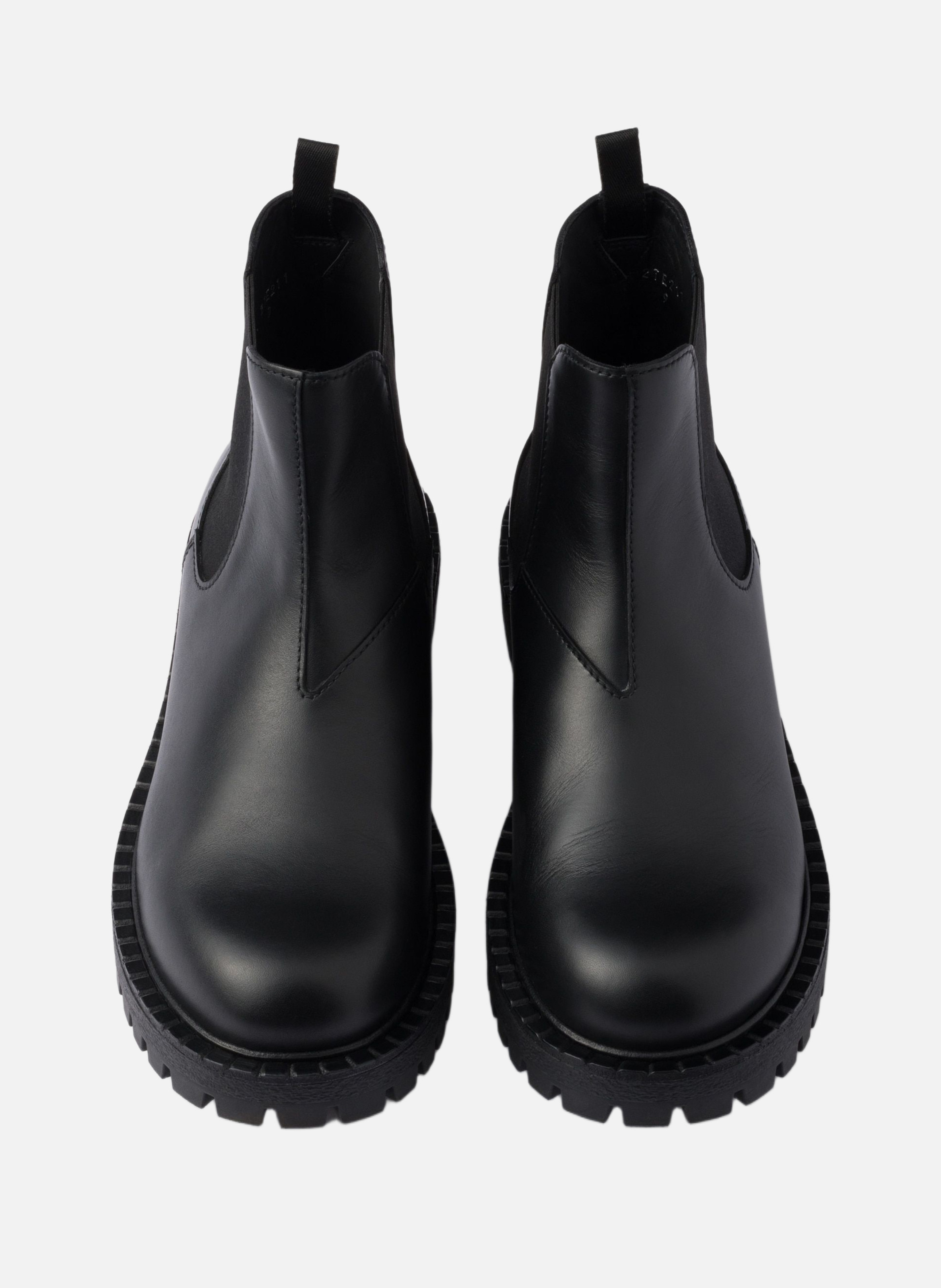 Bottines chelsea en cuir PRADA Noir