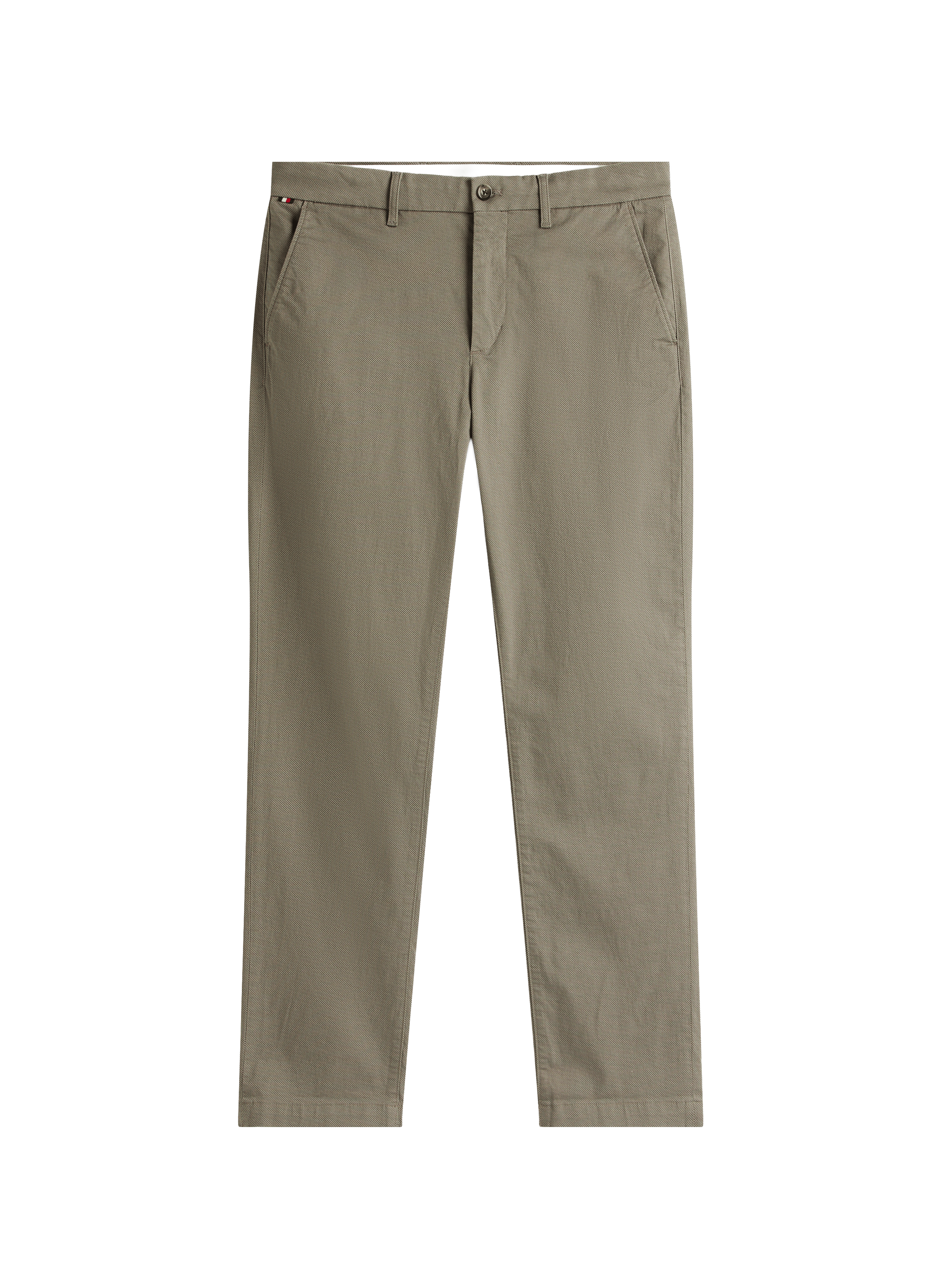 Straight cotton chinos TOMMY HILFIGER Grey