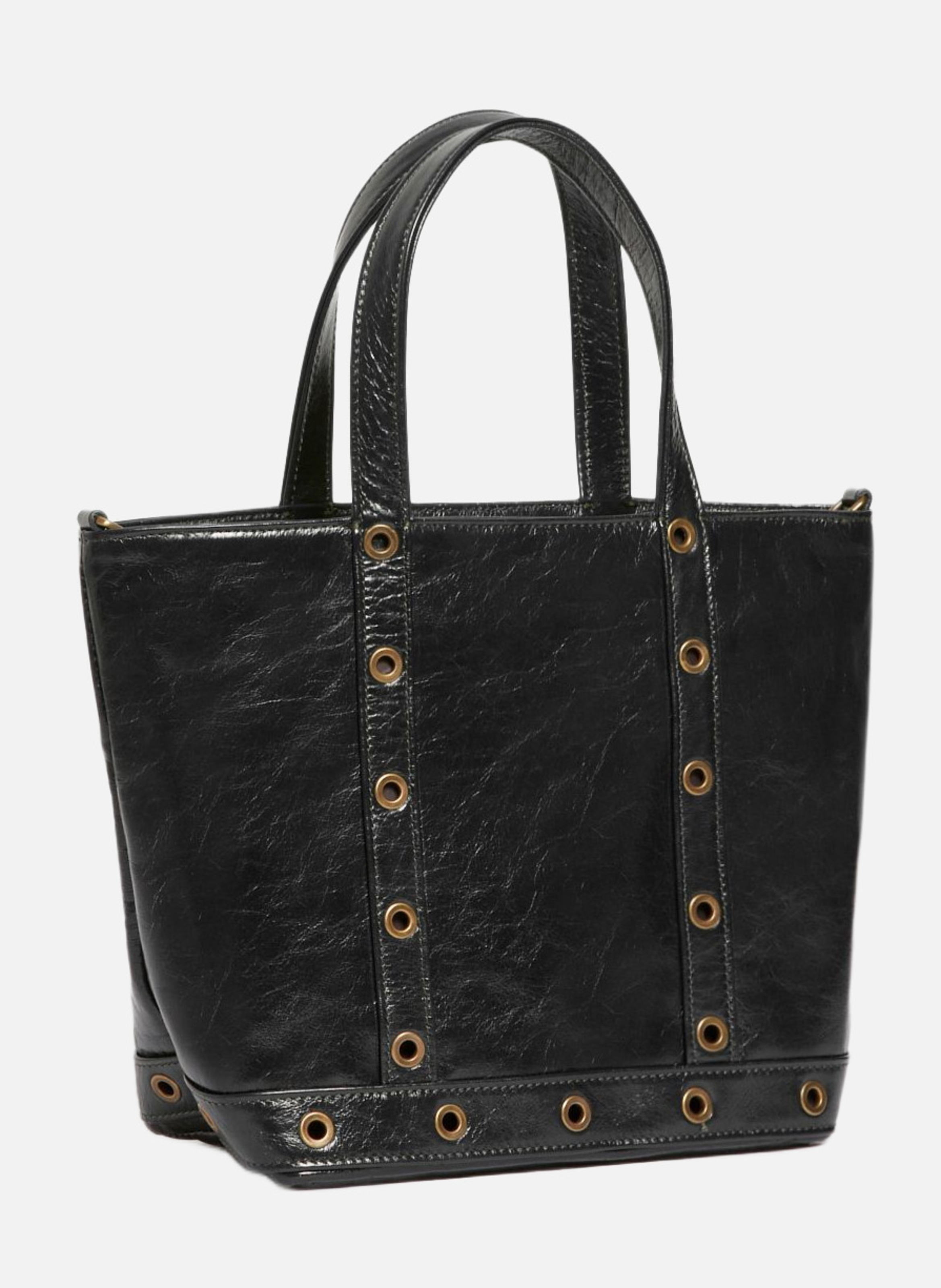 Cabas S en cuir Noir