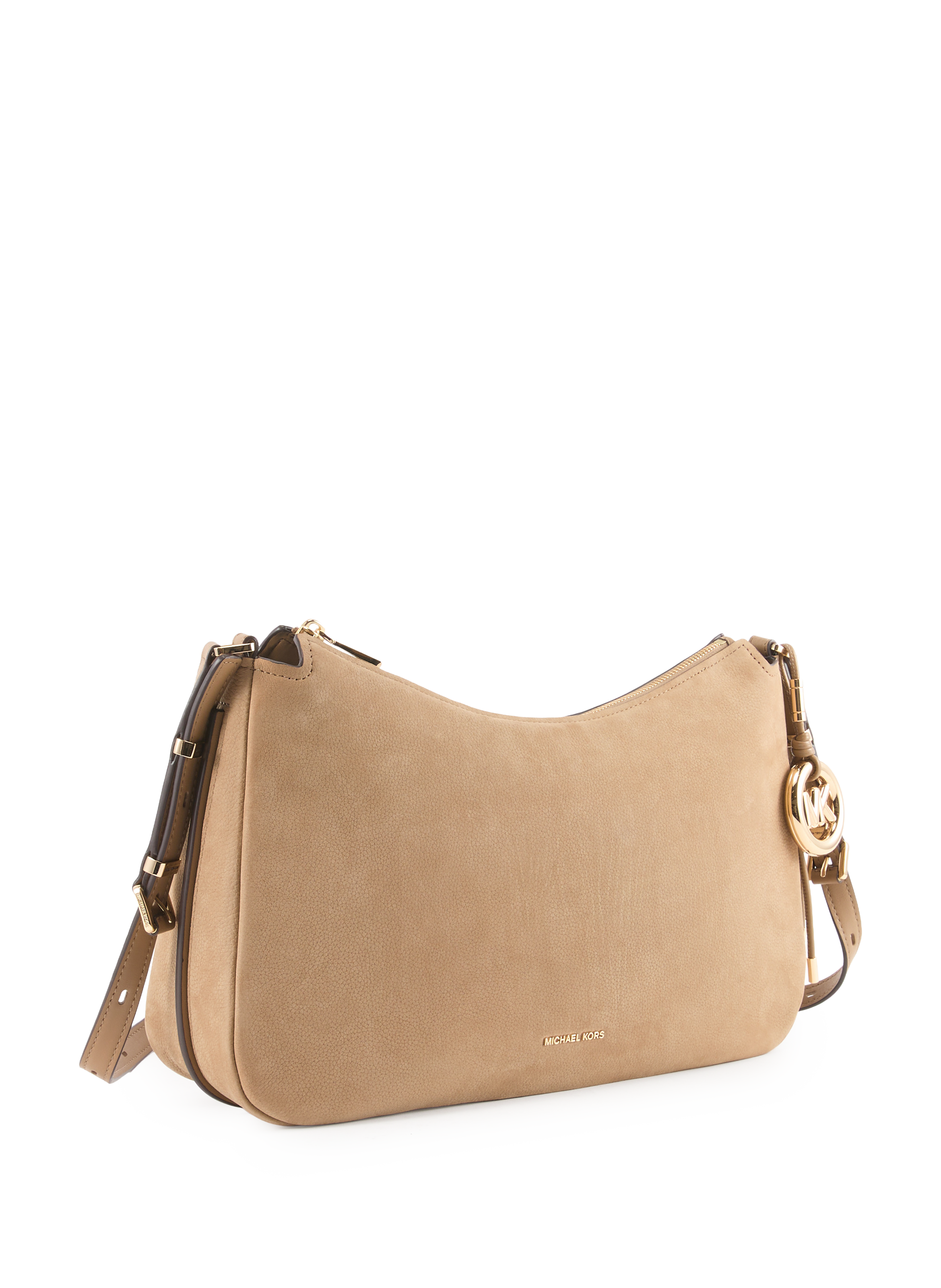 Sac porté épaule convertible Nolita en cuir nubuck MICHAEL KORS Marron