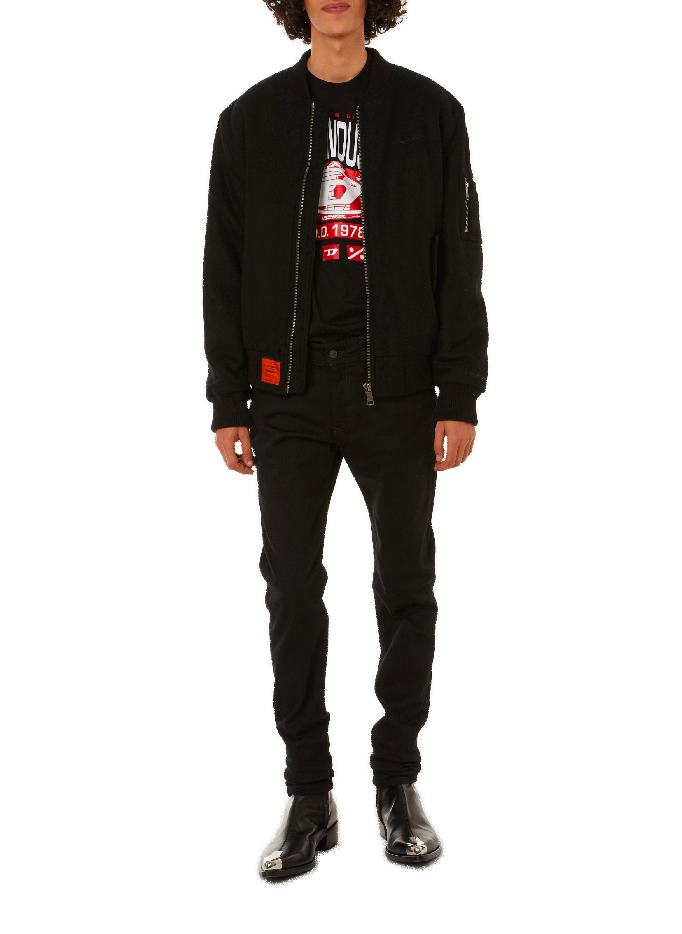 Stretch cotton skinny jeans DIESEL Blue