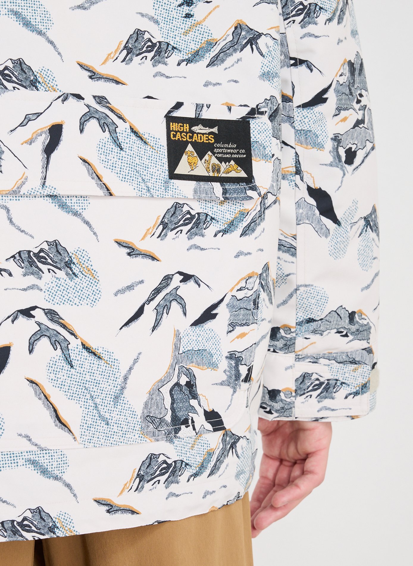 Printed parka COLUMBIA Brown