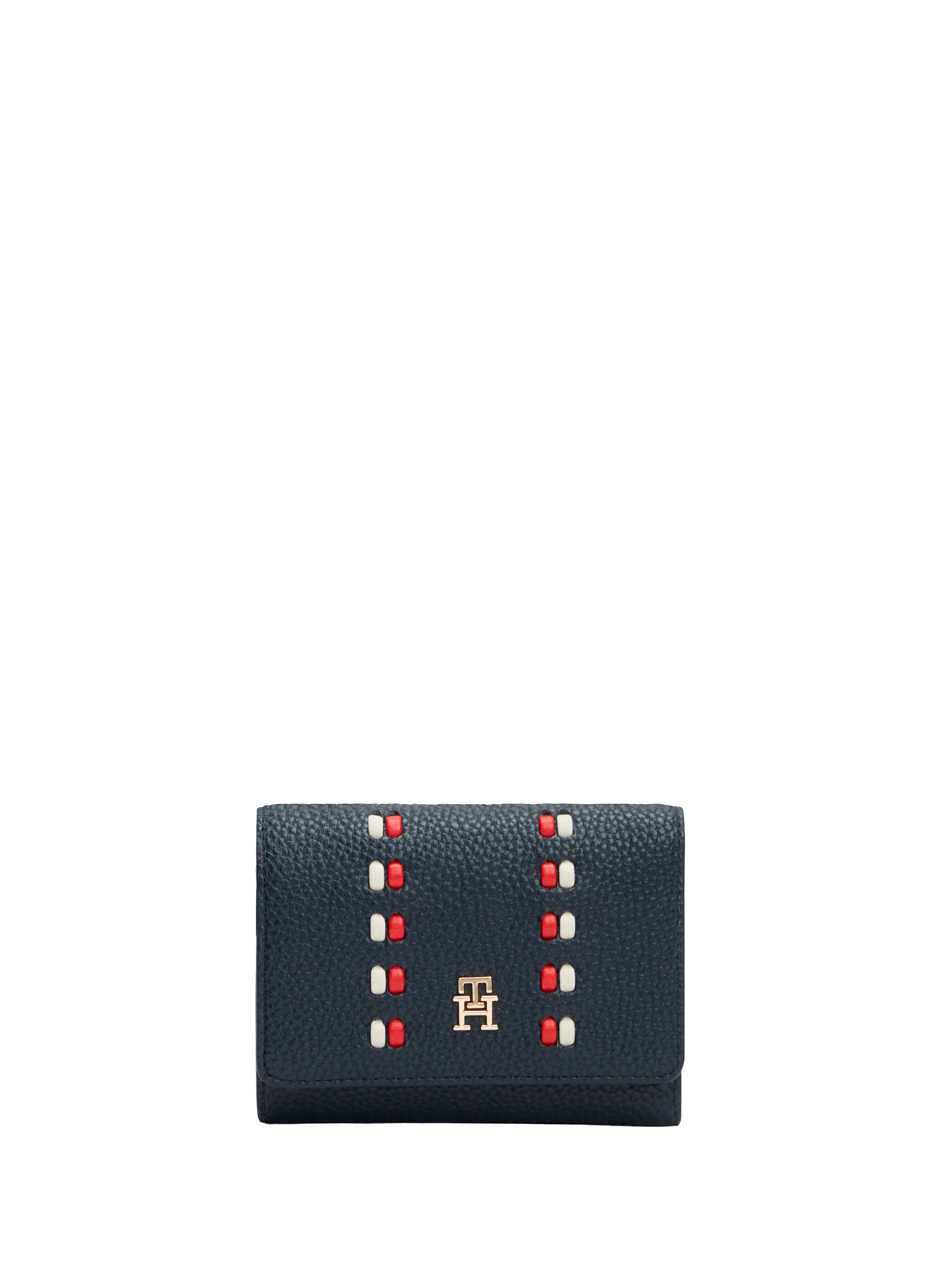Portefeuille compact effet cuir TOMMY HILFIGER Bleu