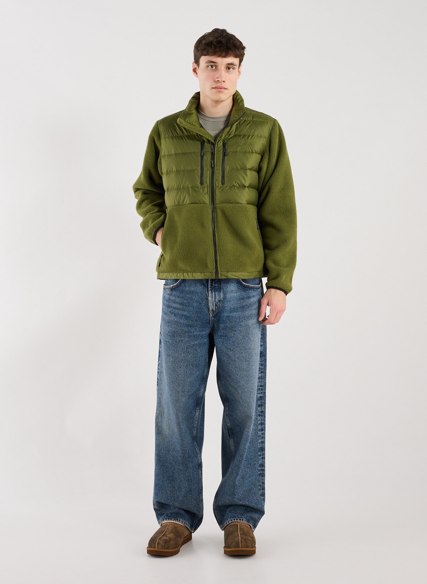 Bi-material jacket THE NORTH FACE Khaki