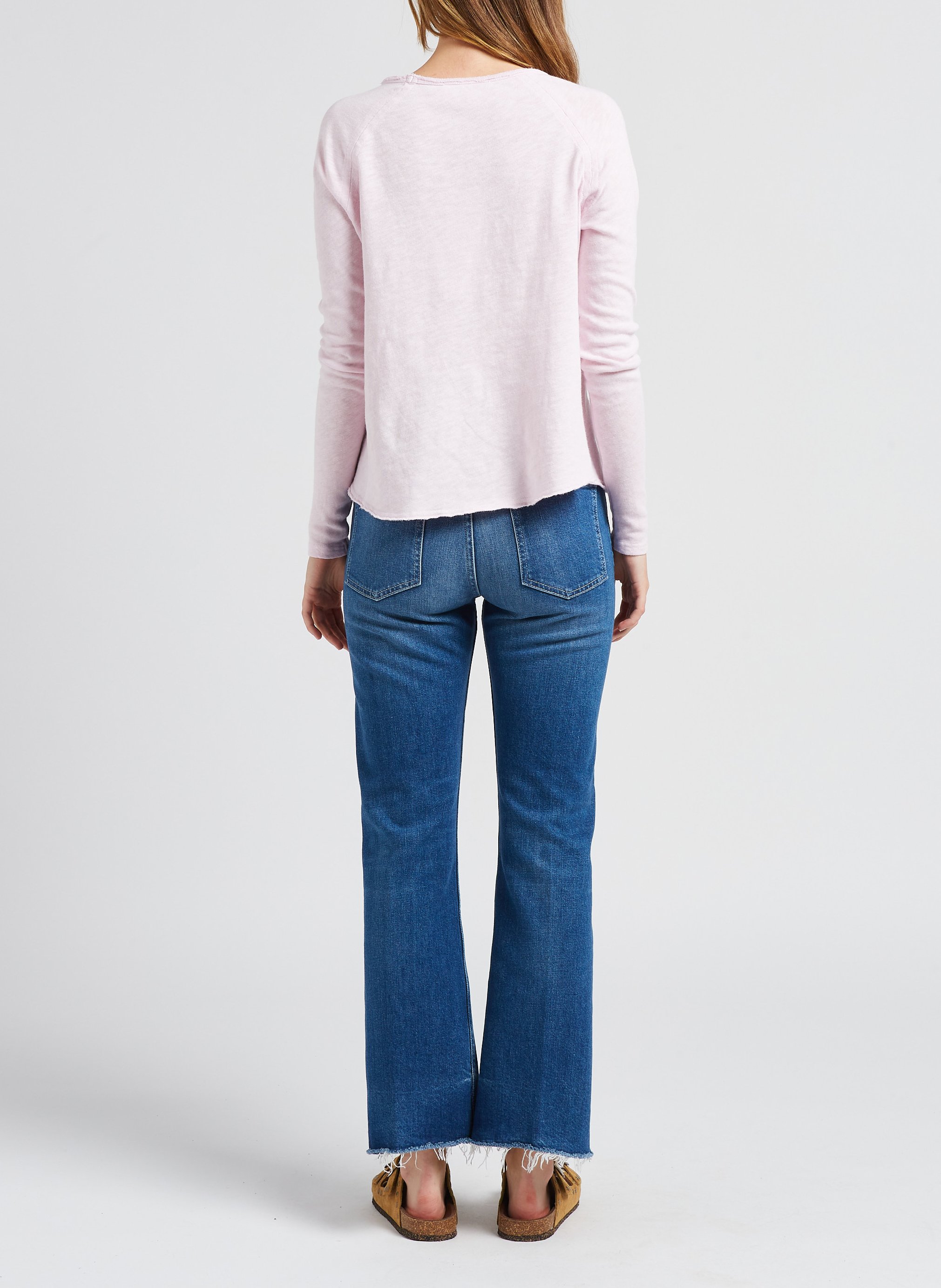 Tee-shirt col rond en coton sonoma AMERICAN VINTAGE Rose