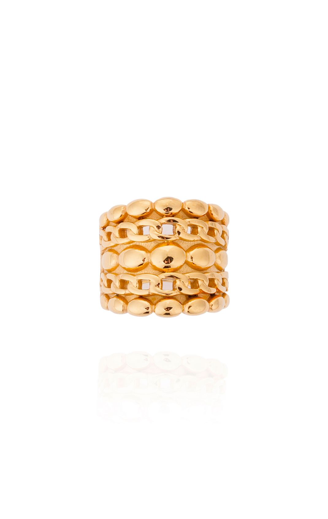 Bague en acier inoxydable hellenis HIPANEMA Doré