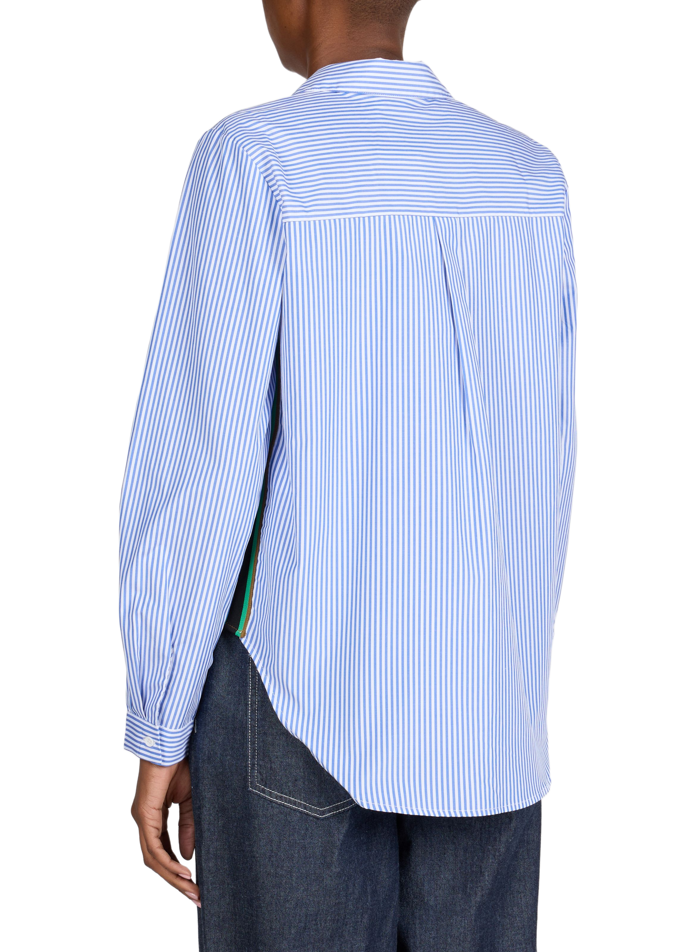Classic Striped Shirt with Collar VILA Blue