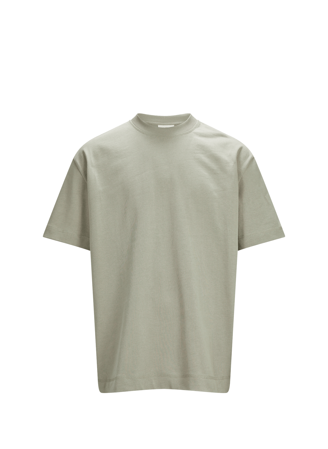 Round neck cotton T-shirt LES DEUX Beige