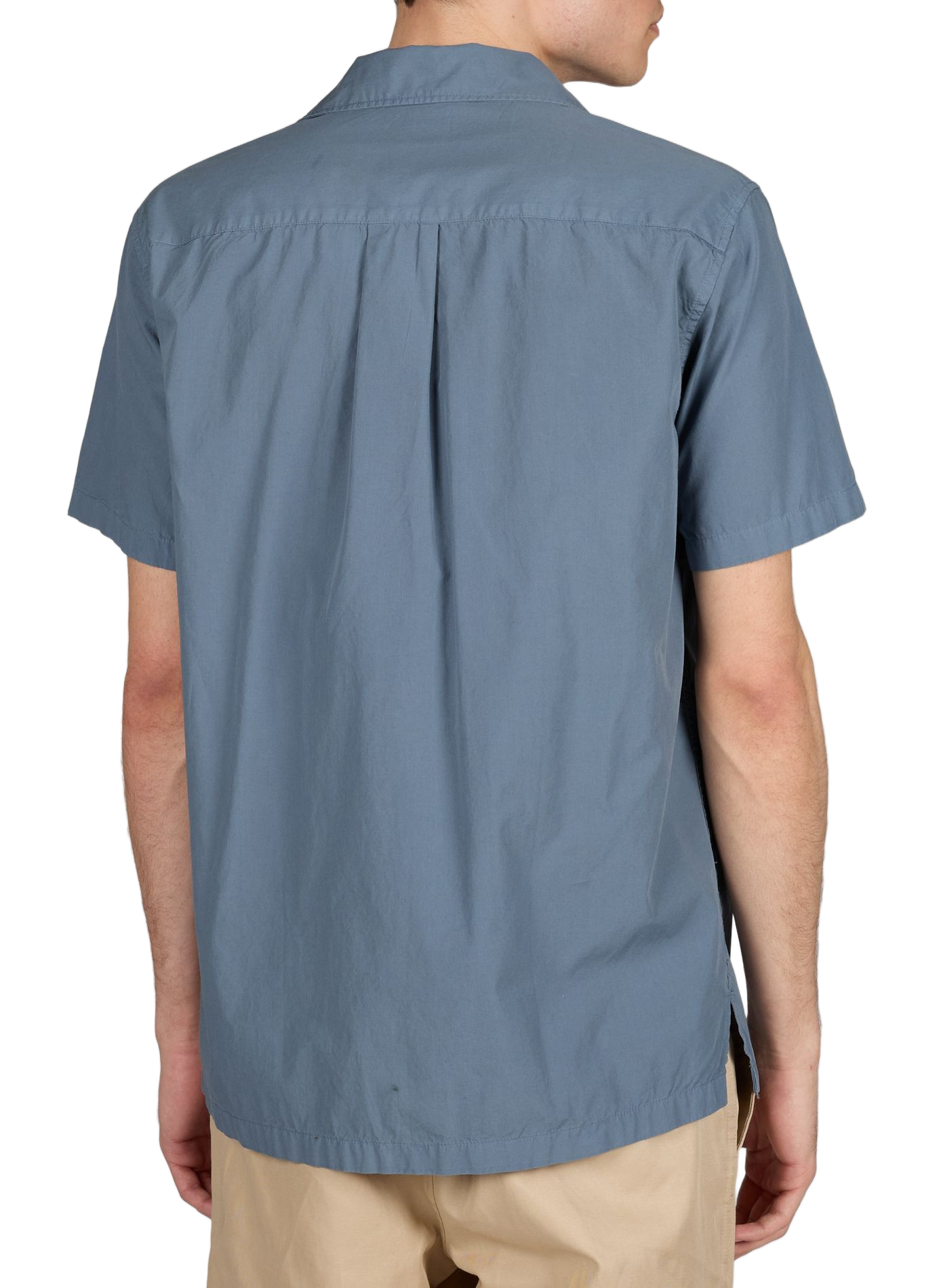 Solid button-down shirt AU PRINTEMPS PARIS Blue