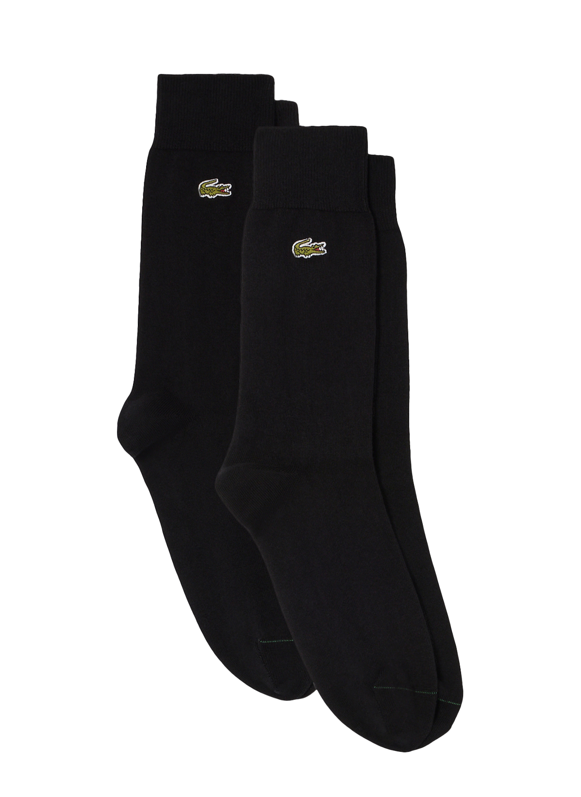 Lot de 2 paires de chaussettes en coton mélangé LACOSTE Noir