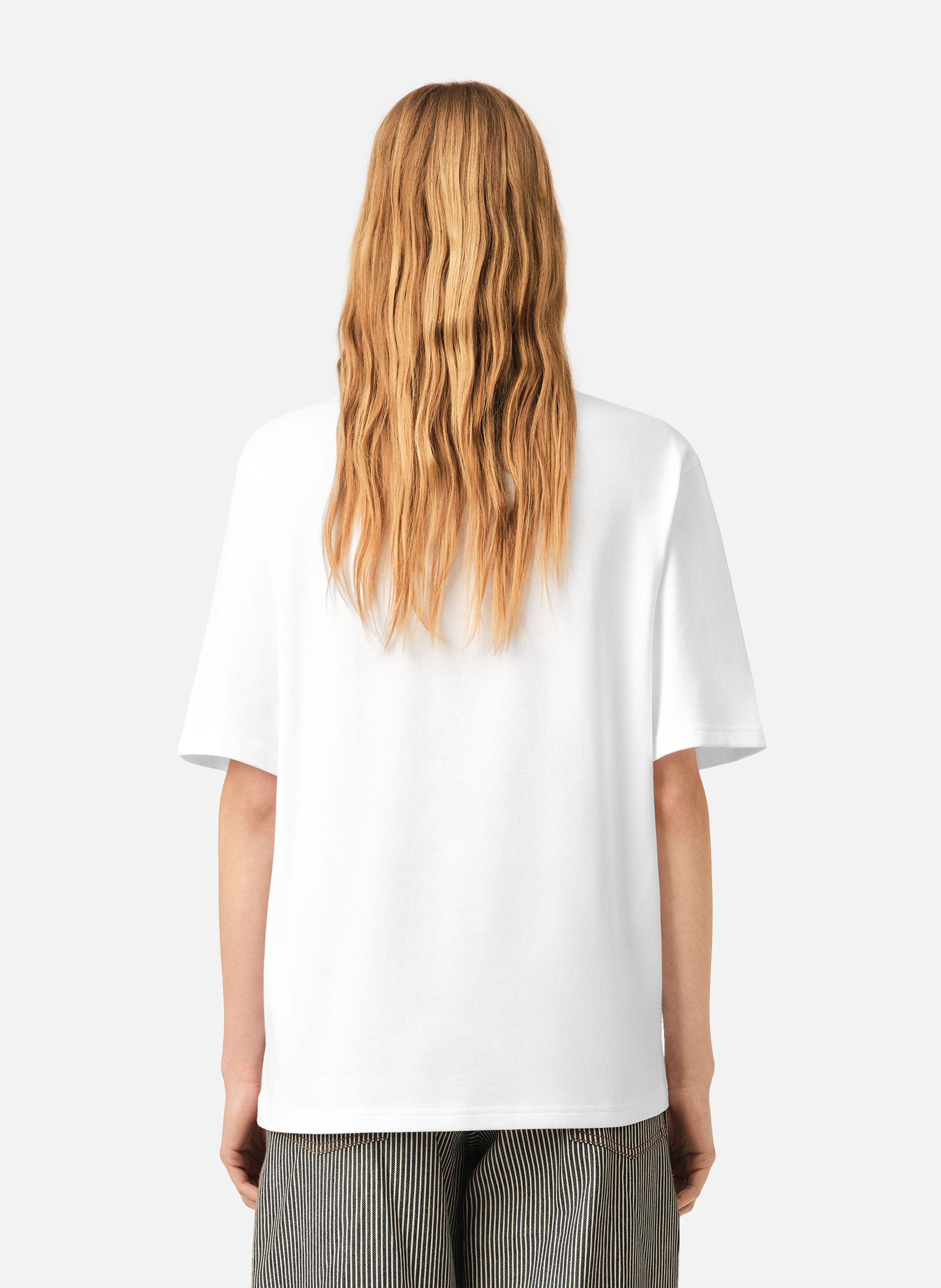 T-shirt ami de coeur tulipe unisexe en coton AMI PARIS Blanc