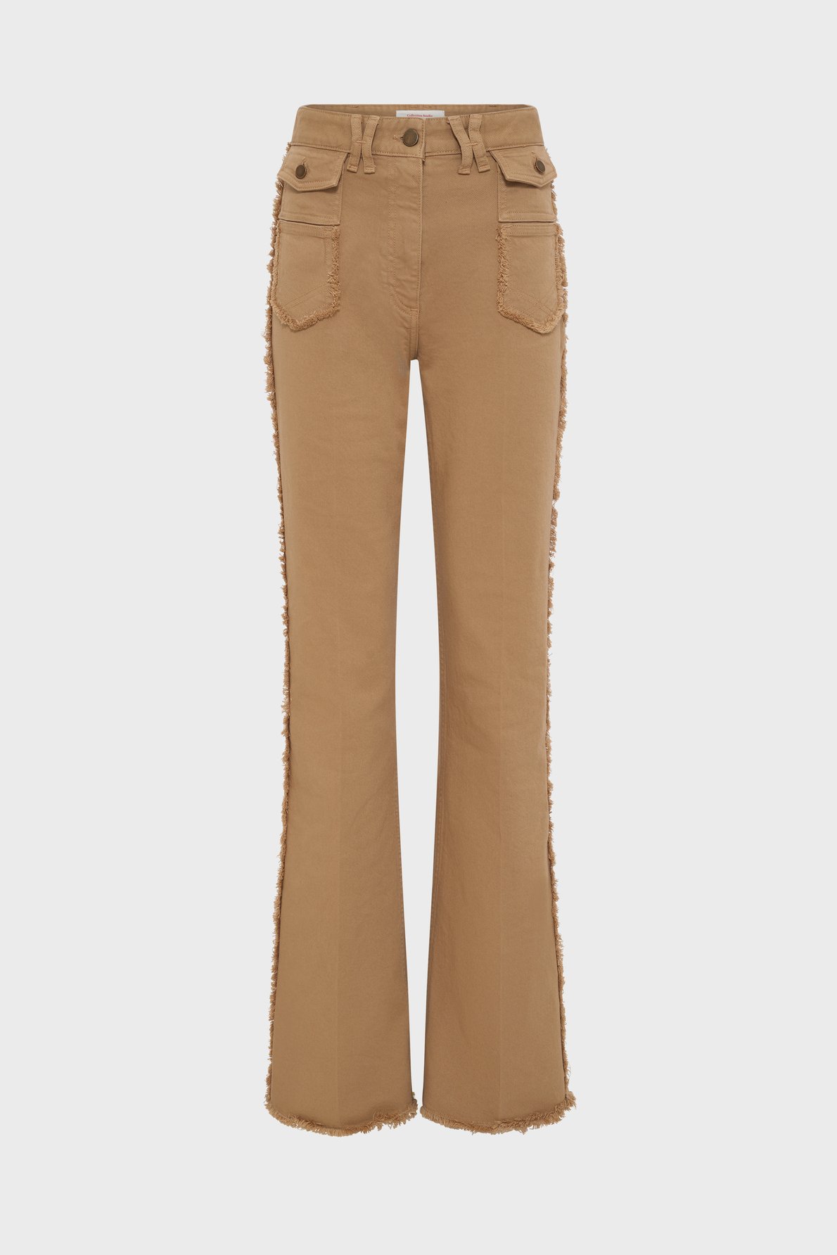 Jean flare à franges - anna GERARD DAREL Beige