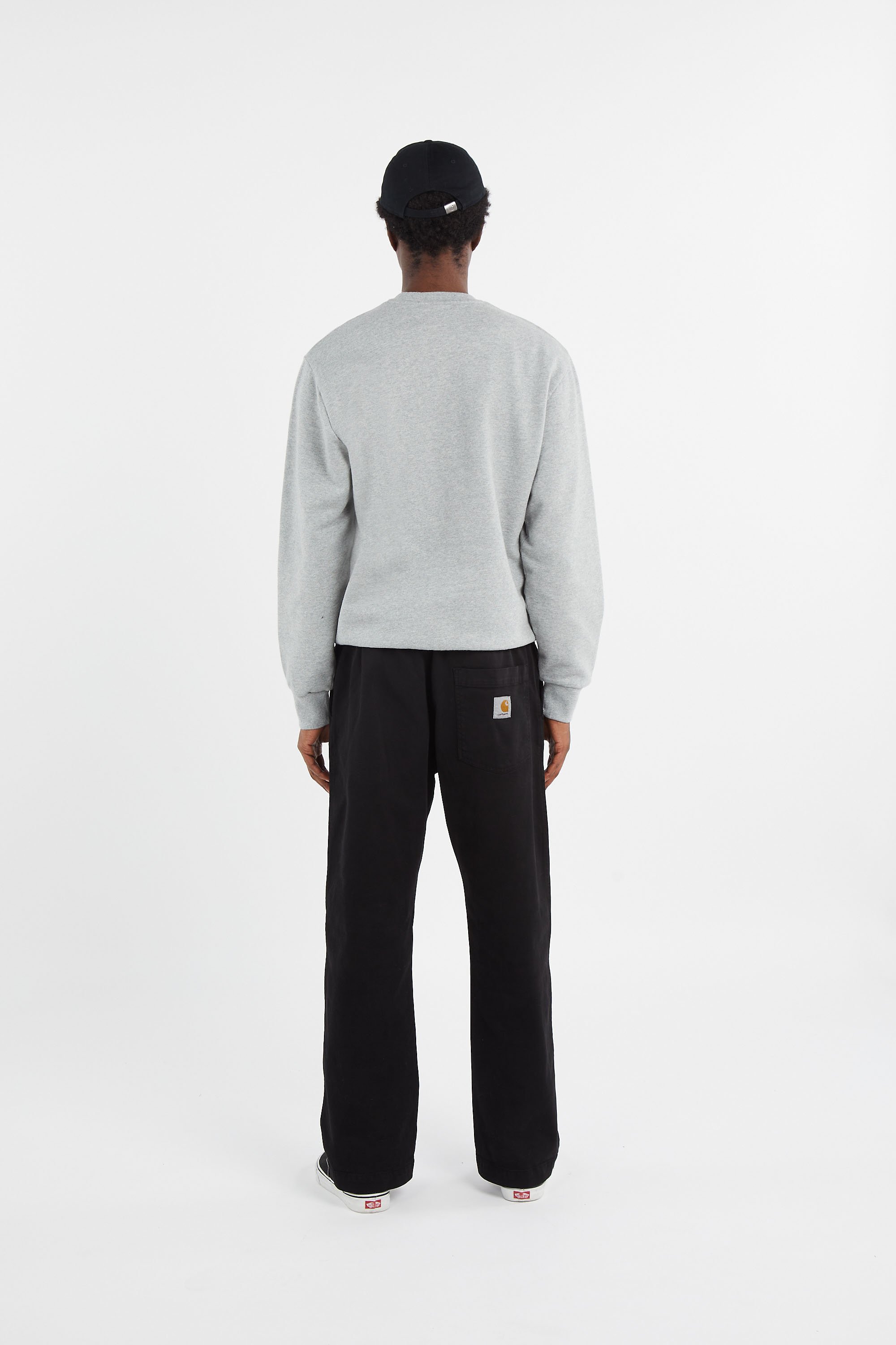 Sweatshirt script embroidery sweat CARHARTT WIP Gris