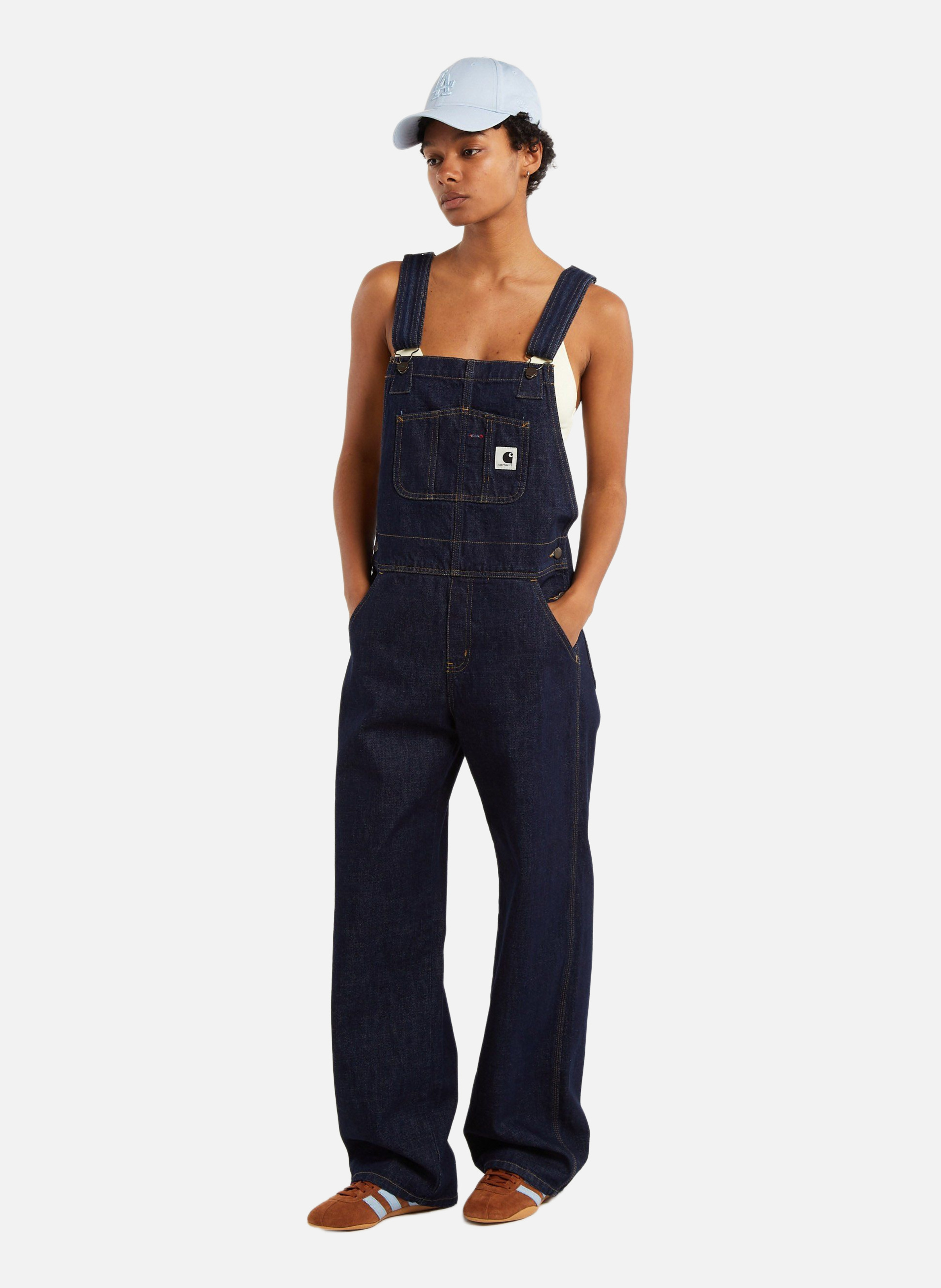 Salopette w' bib overall straight CARHARTT WIP Bleu