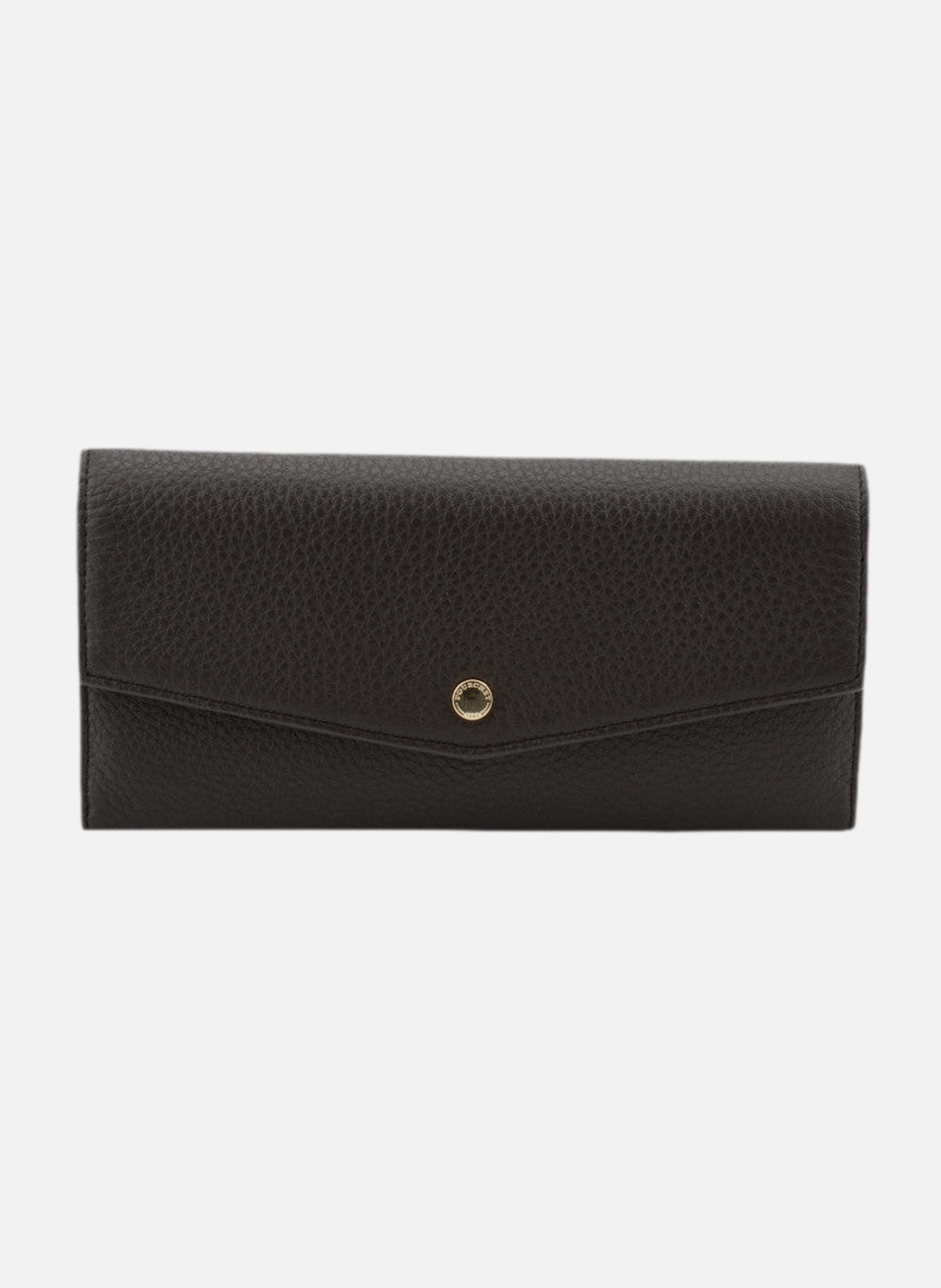 Club | porte-monnaie gm en cuir de veau | Noir POURCHET Femme