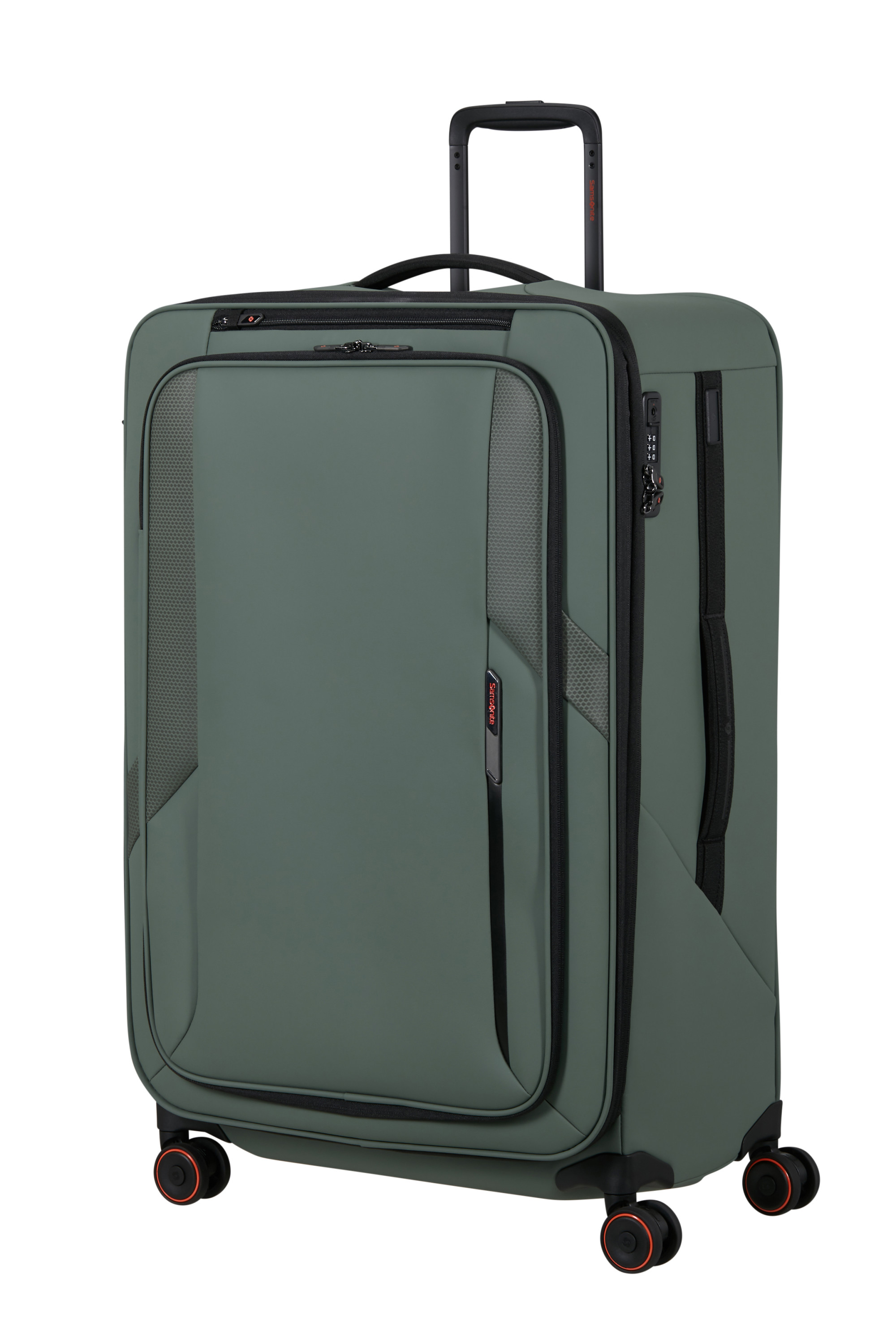Glazed valise 4 roues taille l  Sage green
