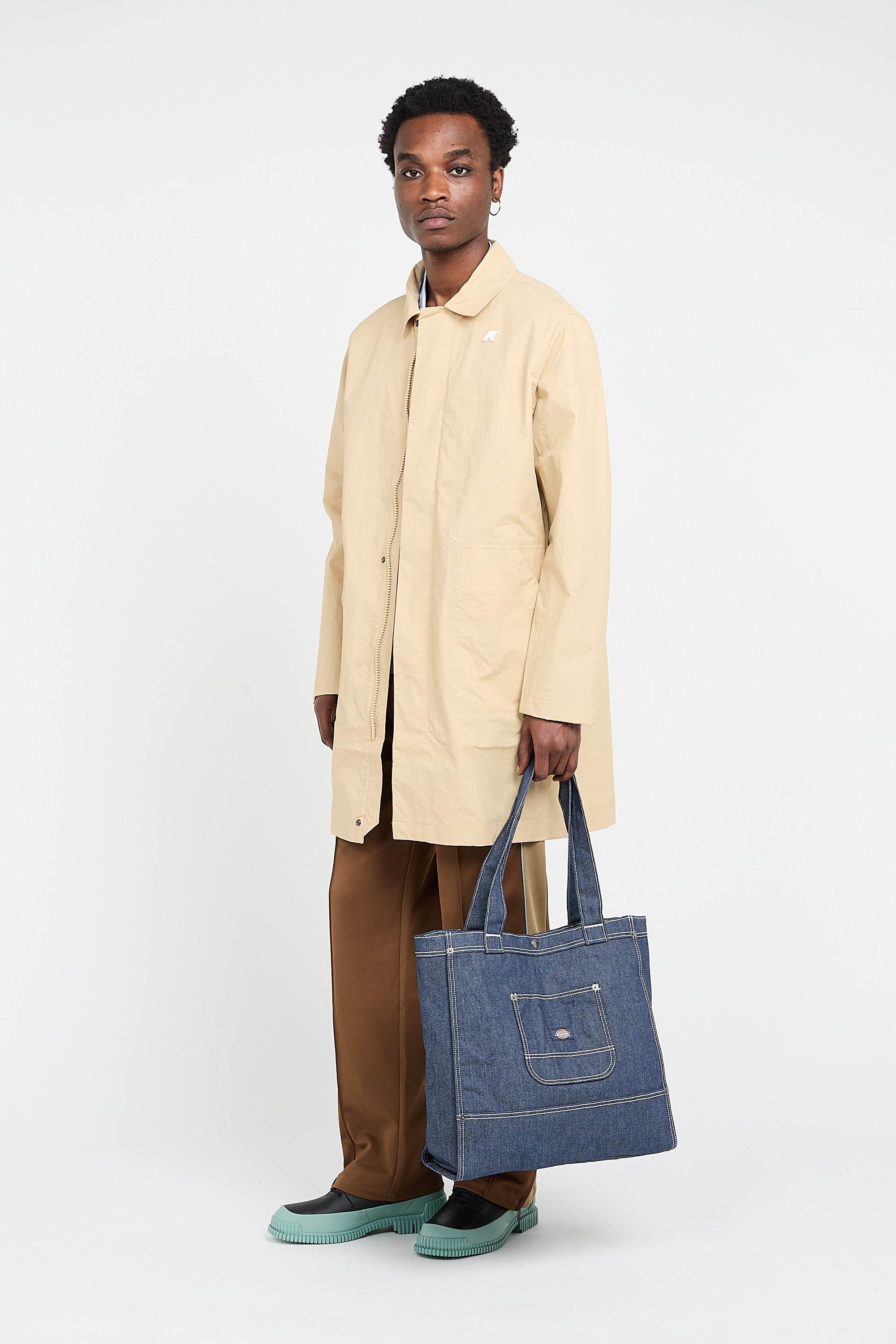 Sac shopping denim tote bag DICKIES Bleu