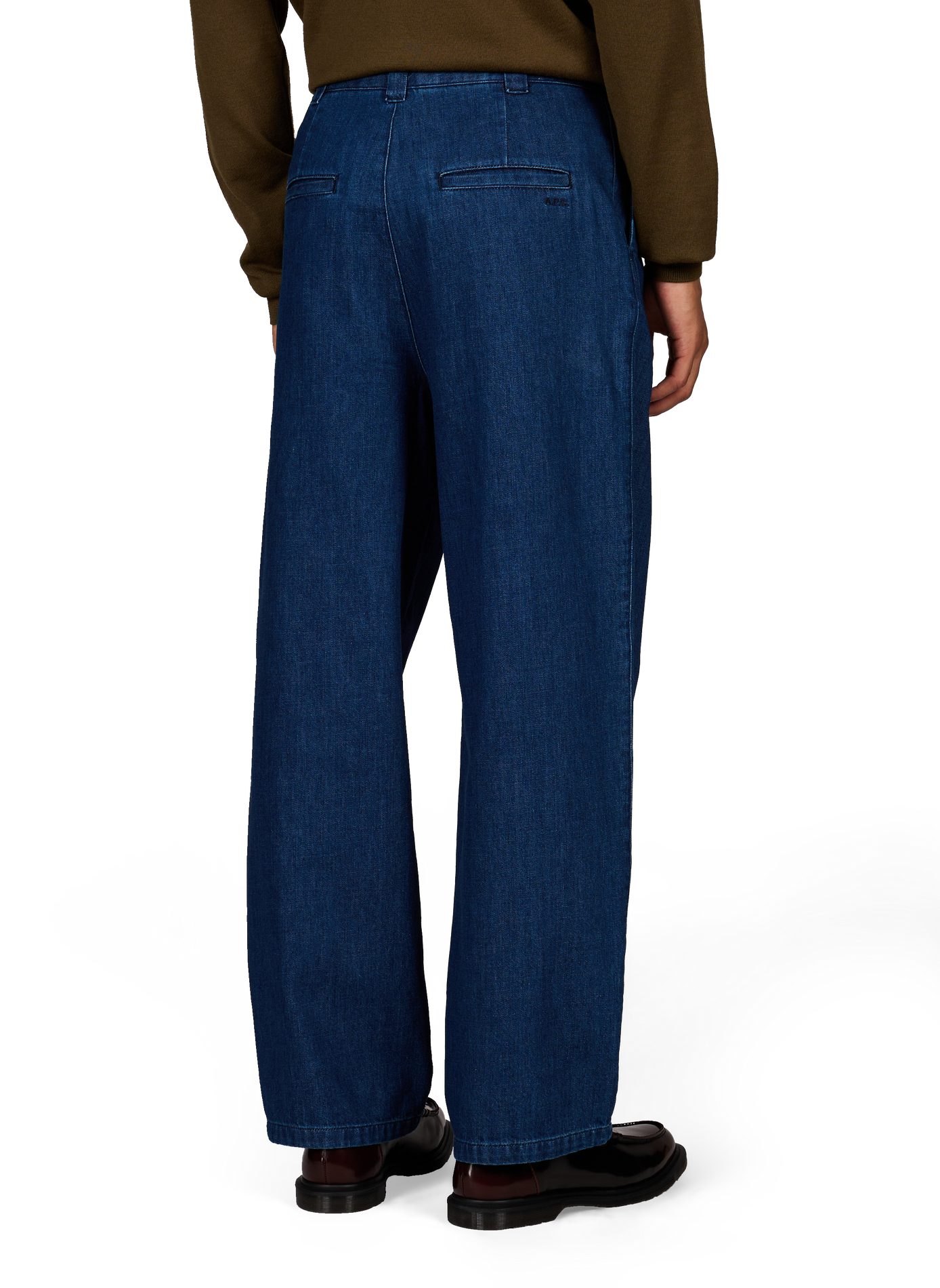 Wijde katoenen jeans A.P.C. Blauw