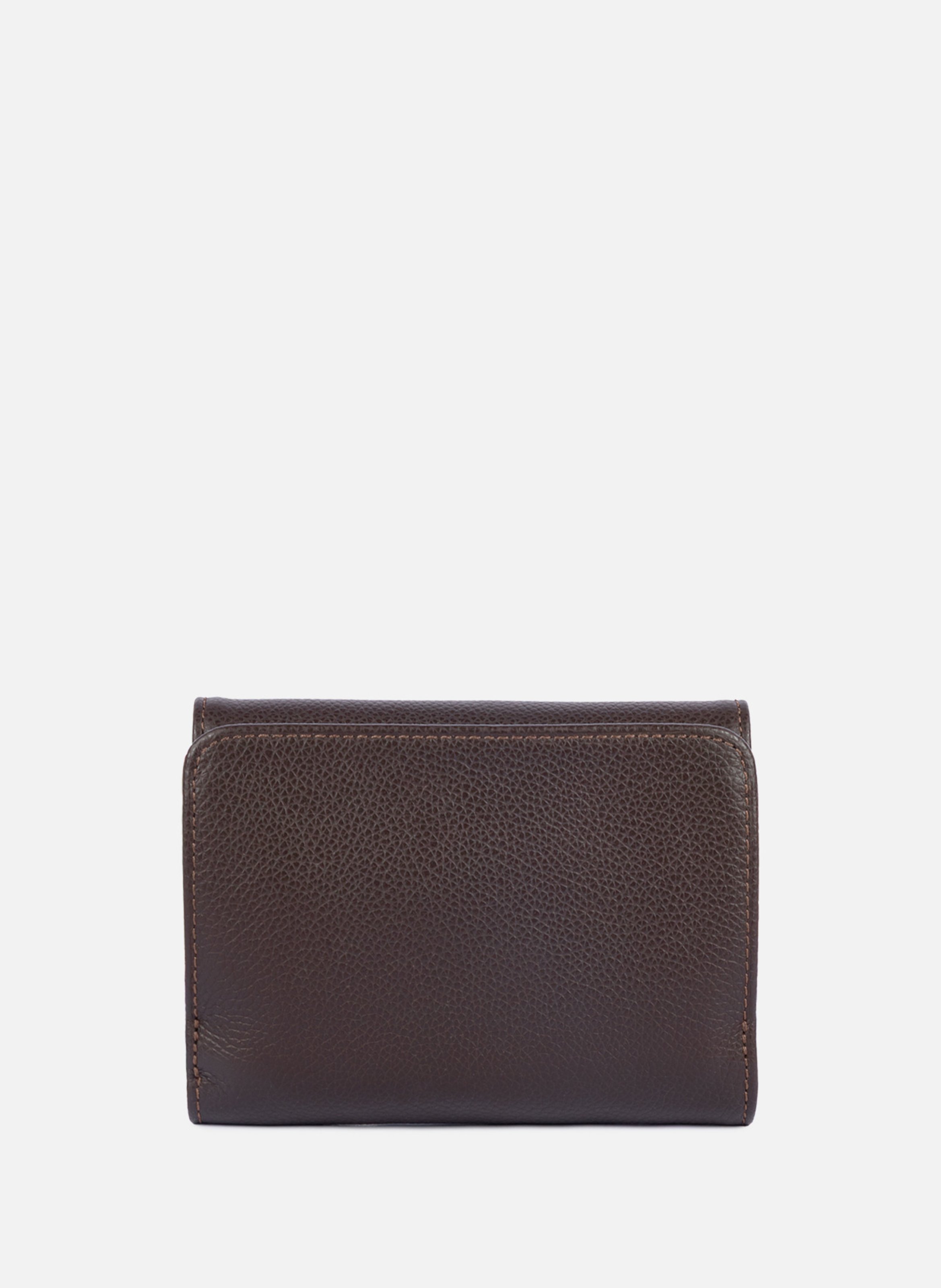Portefeuille dos à dos - foulonné pm LANCASTER Marron