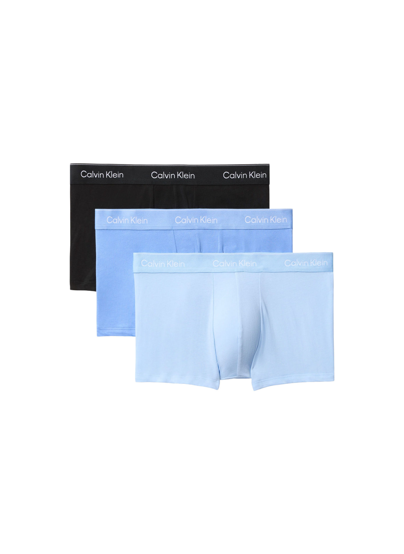 Set aus 3 tief sitzenden Boxershorts aus Baumwollmischung CALVIN KLEIN Mehrfarbig