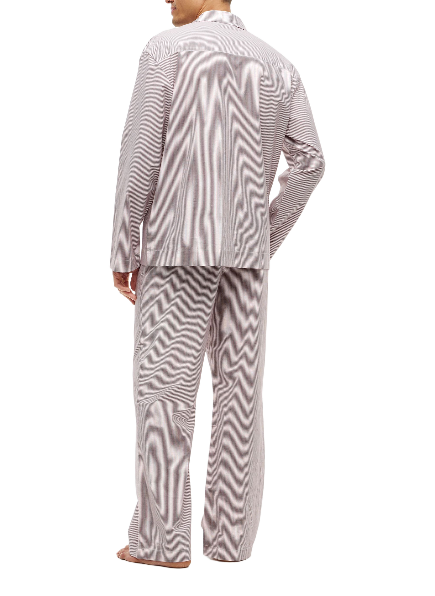 Ensemble de pyjama rayé en coton TOMMY HILFIGER Rouge