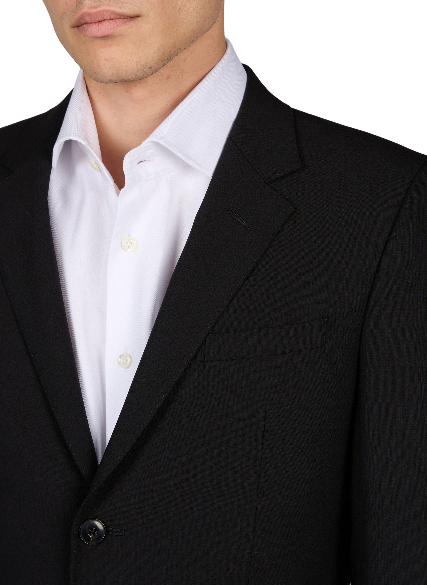 Gerader Wollblazer EMPORIO ARMANI Schwarz