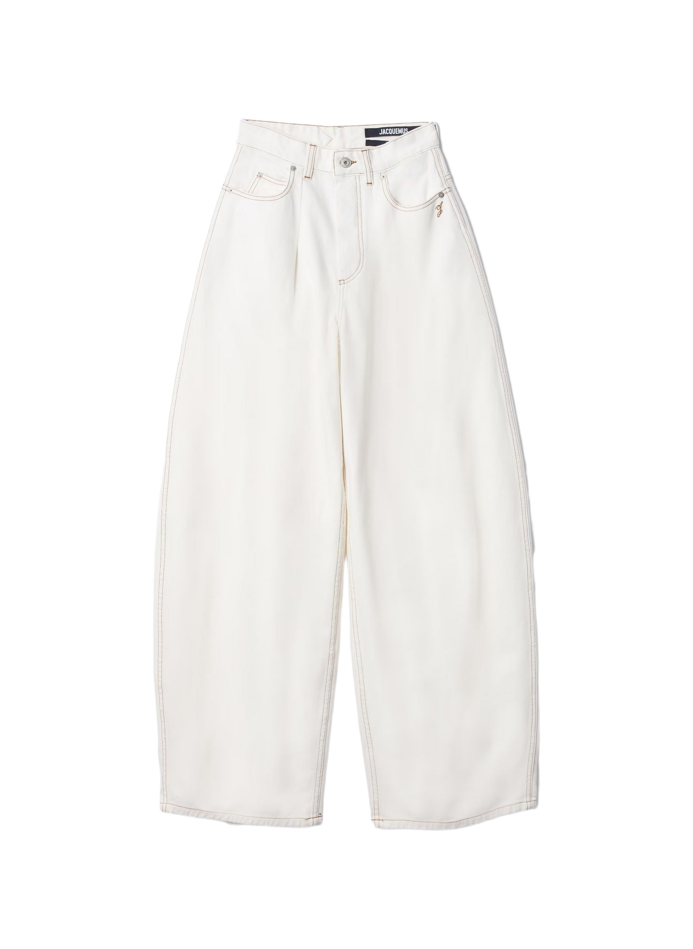 The cotton Ovalo de-Nîmes JACQUEMUS White
