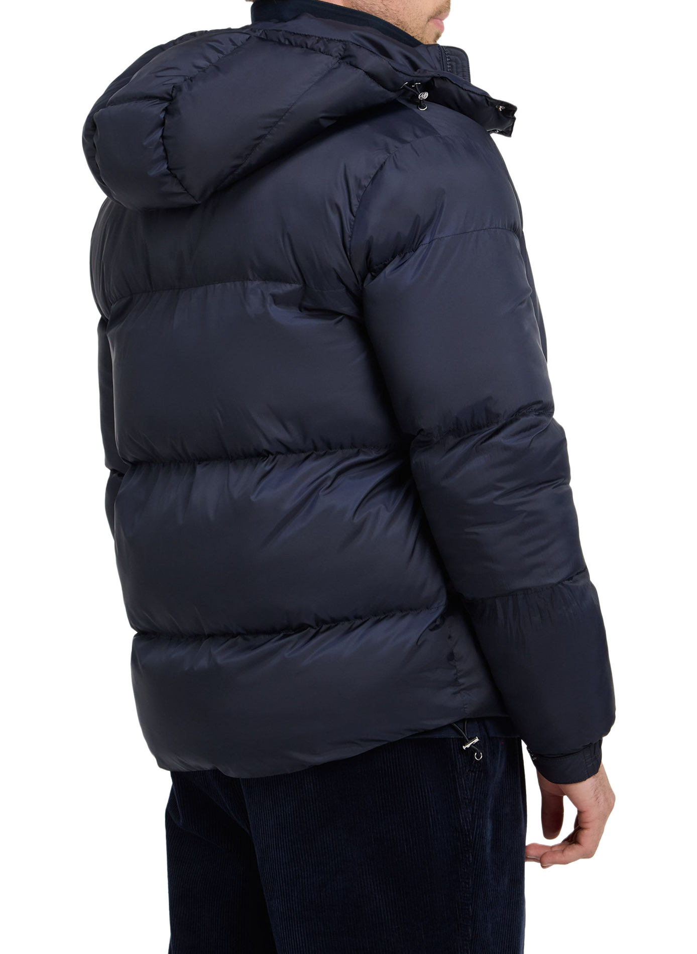 Straight down jacket with removable hood EDEN PARK Blue