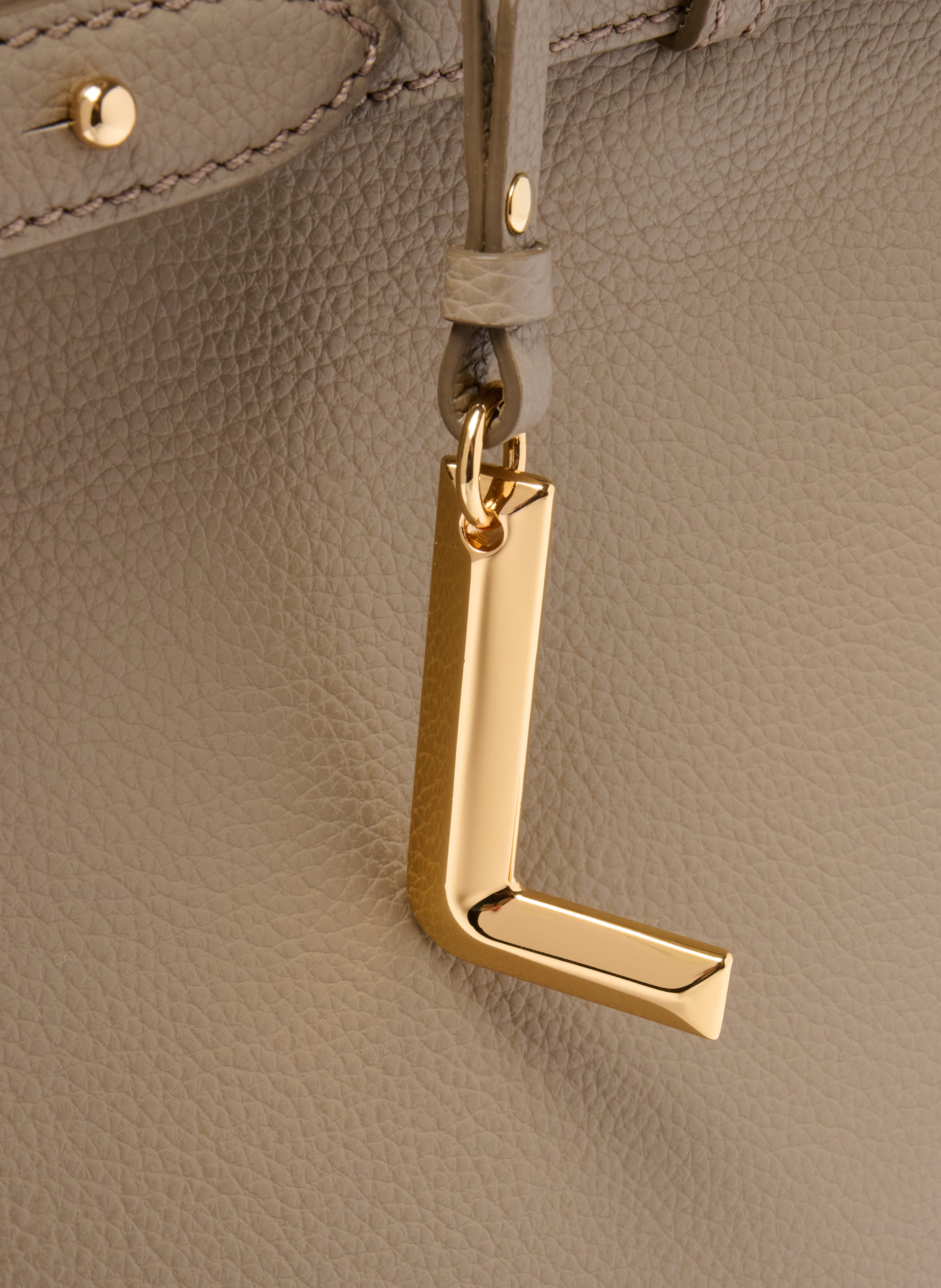 Ritstas carryall in maat M van Lancel, gemaakt van leer. LANCEL Beige
