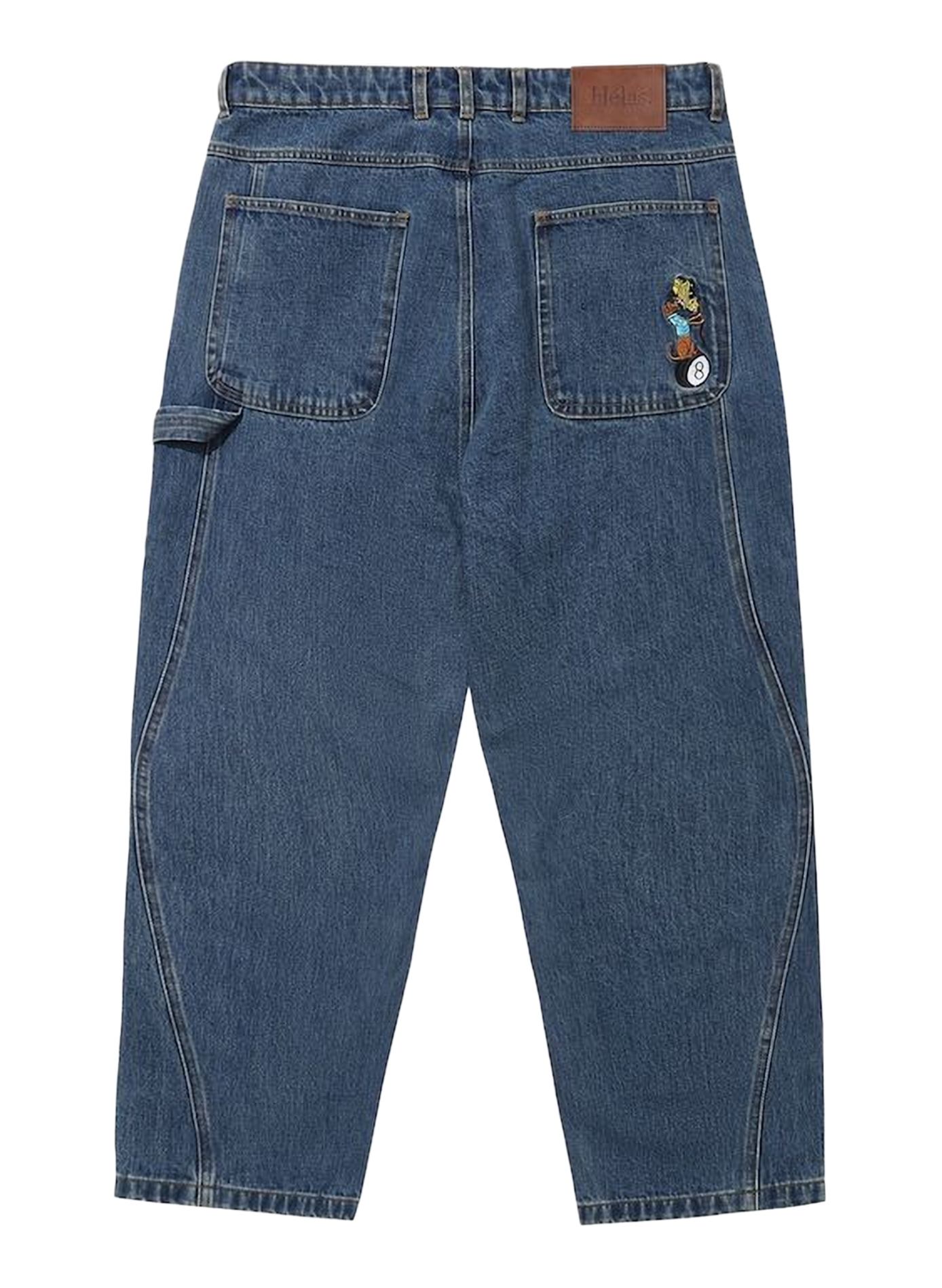 Gerade geschnittene blaue Jeans aus Baumwolle HELAS CAPS Blau