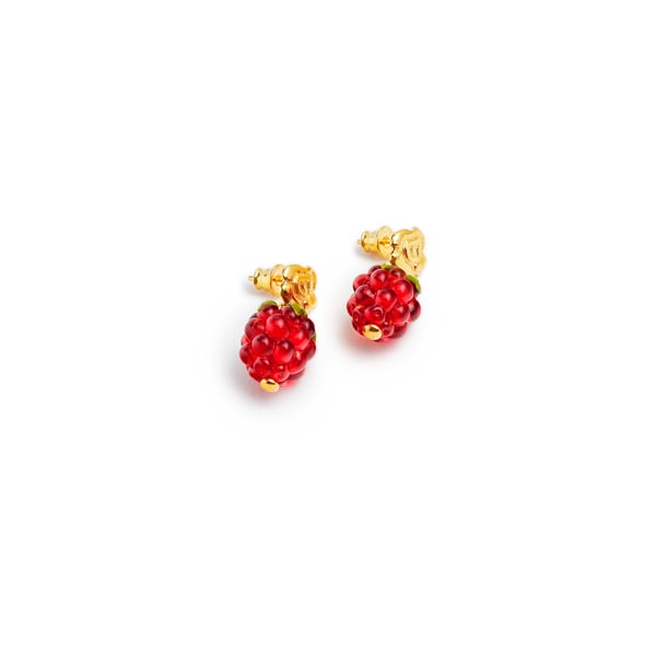 Boucles d'oreille Rose et Raisin