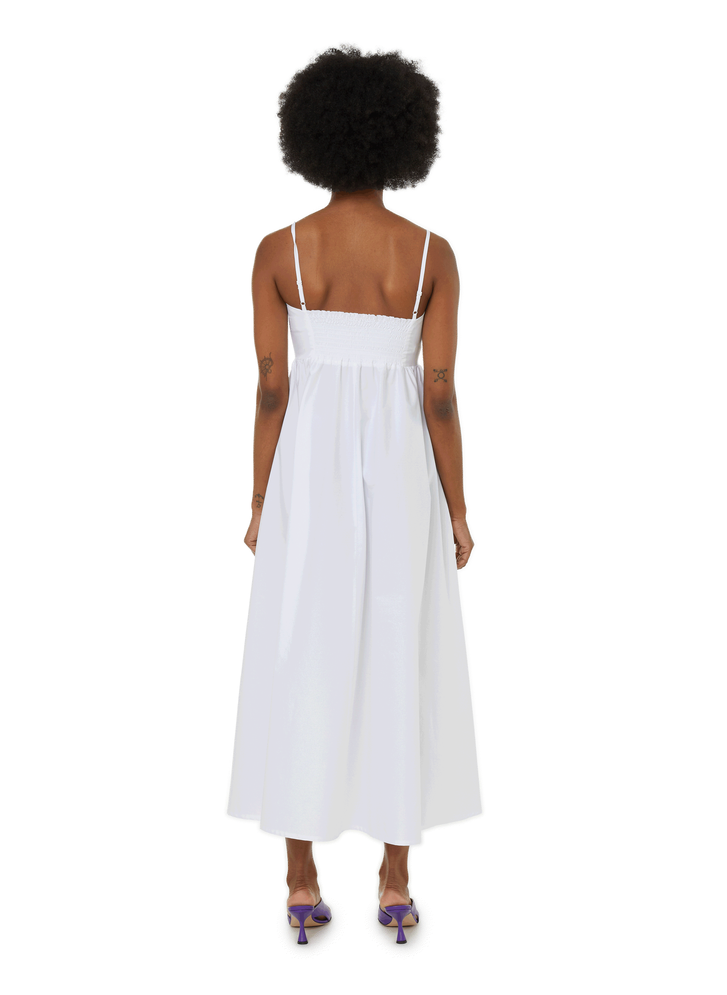 Cotton maxi dress SAISON 1865 White