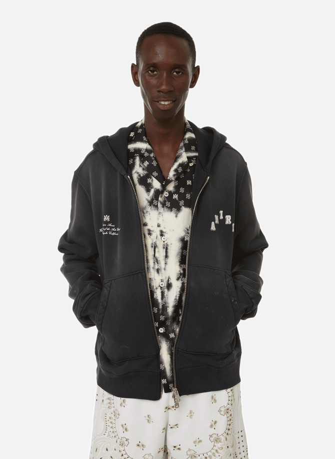 Cotton zip-up hoodie AMIRI