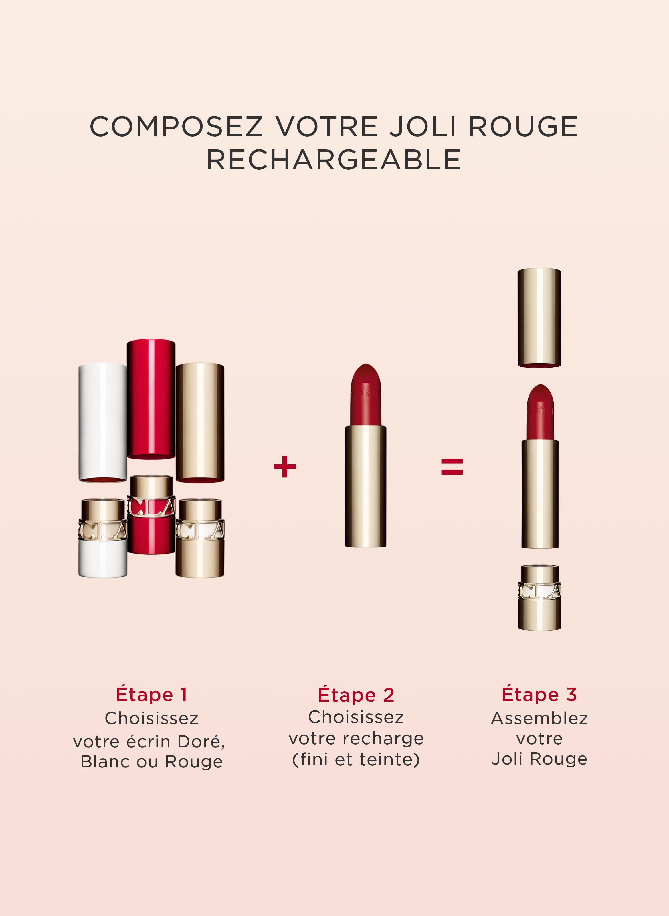 Lovely Red Velvet Refill Joli Velvet Rechargeable -
Matte finish lipstick CLARINS 758v - sandy pink