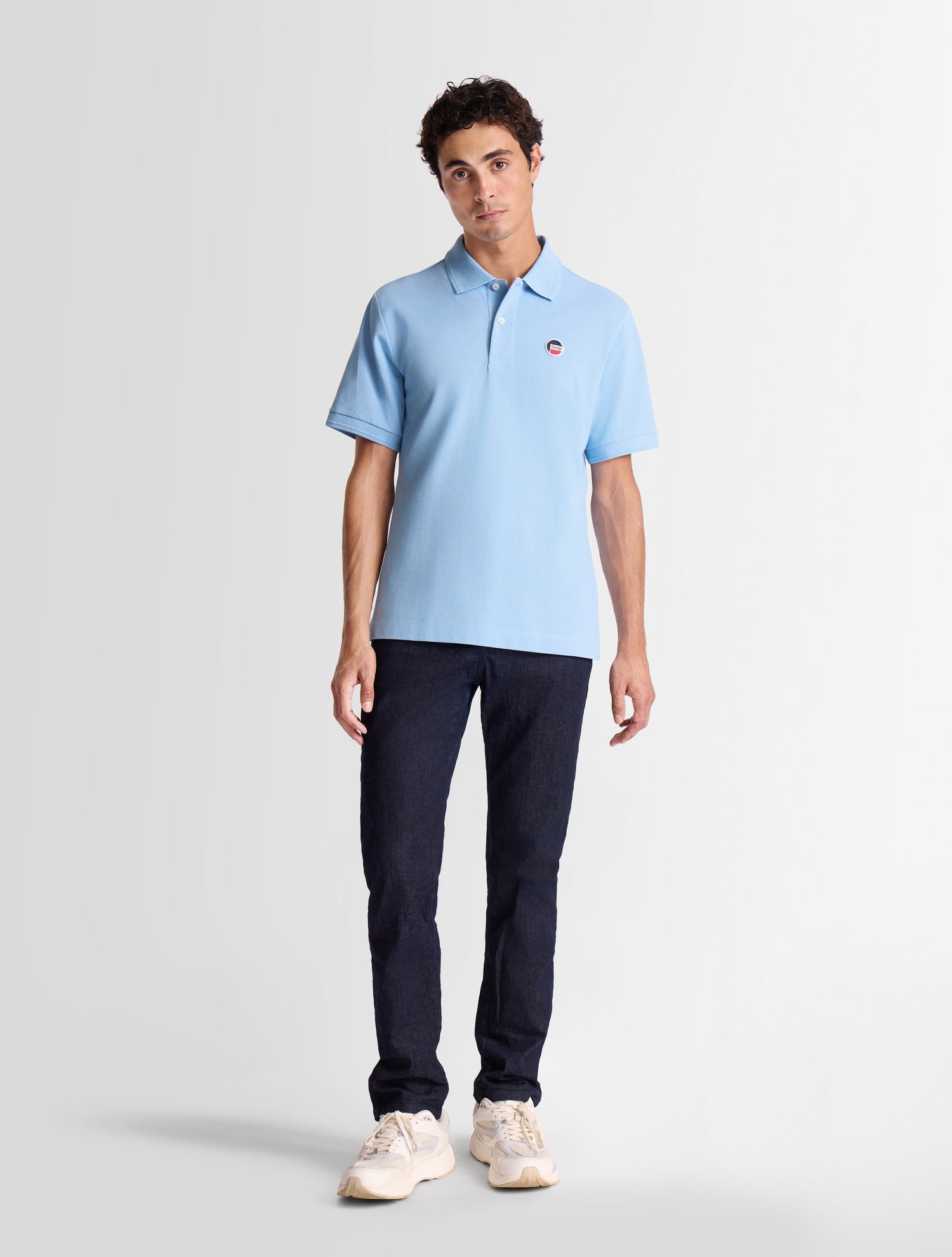 Polo manches courtes gerlo col polo coupe regular FUSALP Bleu