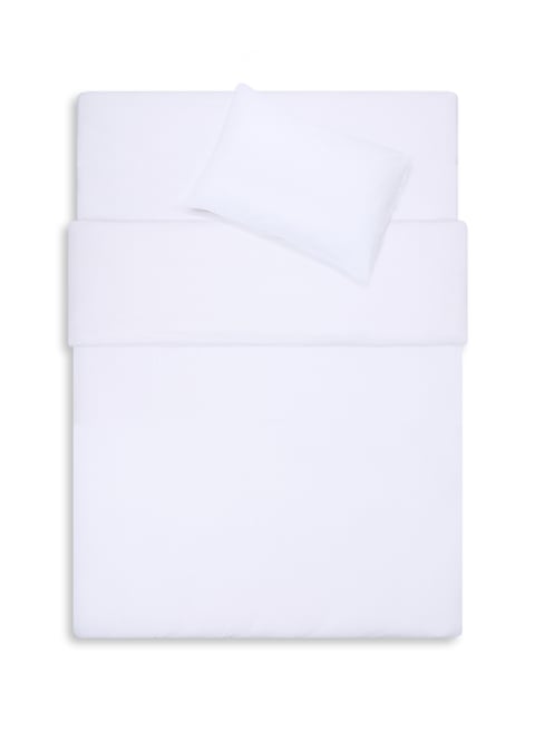 Housse de couette en gaze de coton BlancAU PRINTEMPS PARIS Housse de couette en gaze de coton BlancAU PRINTEMPS PARIS