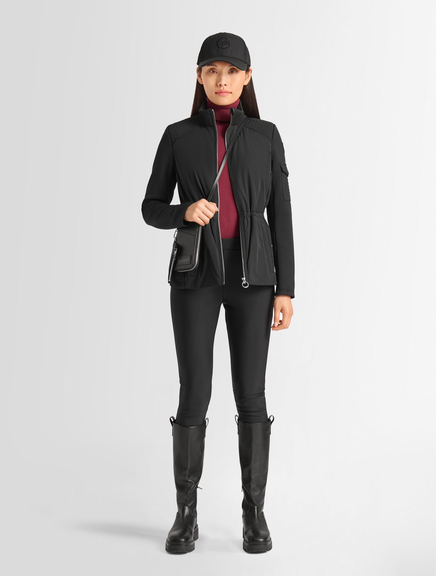 Veste laaïs col montant FUSALP Noir