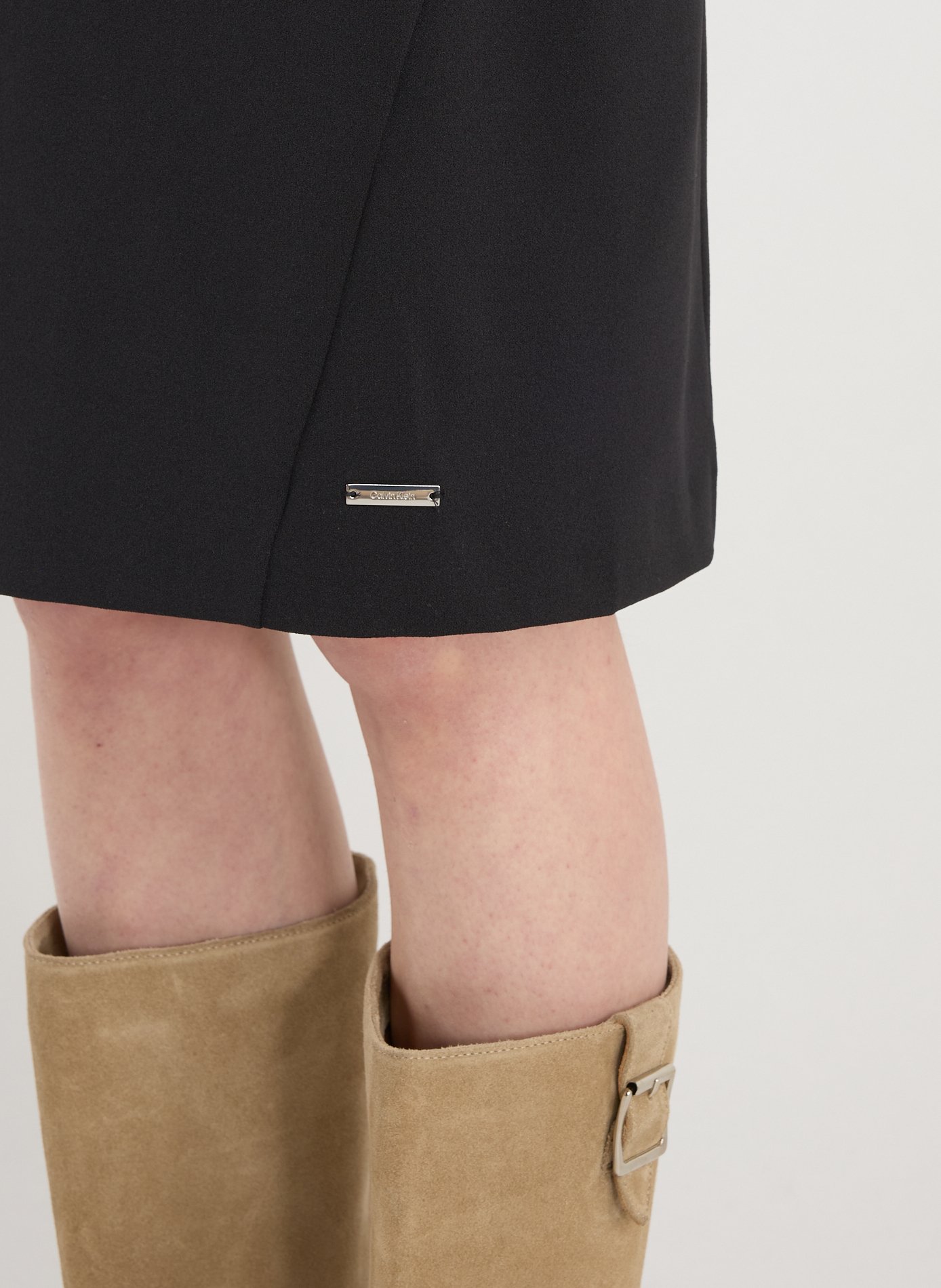 Straight midi dress CALVIN KLEIN Black