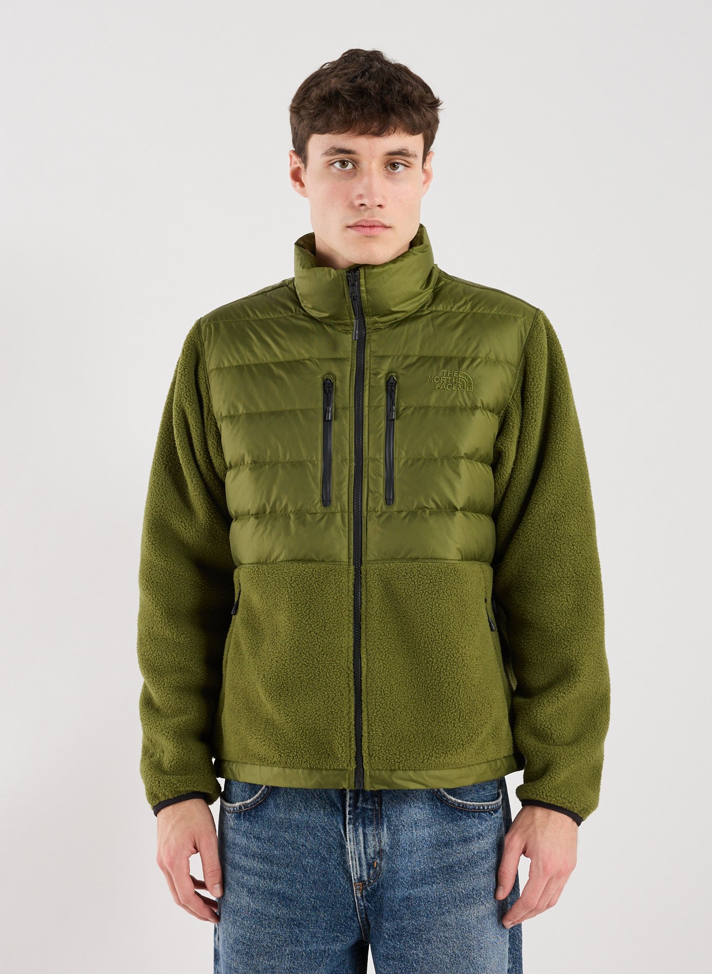 Bi-material jacket THE NORTH FACE Khaki