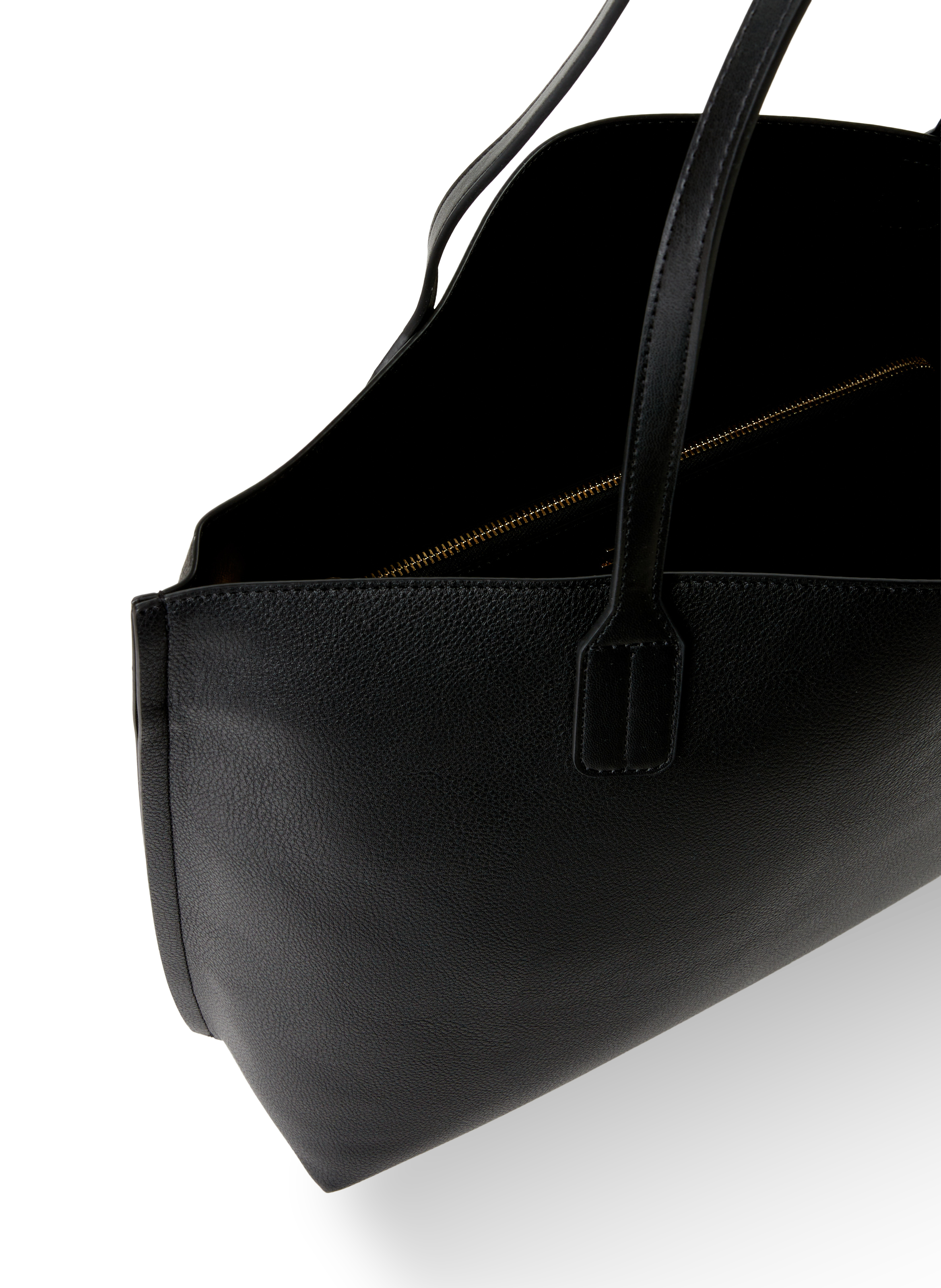 Tote bag with monogram plate TH TOMMY HILFIGER Black