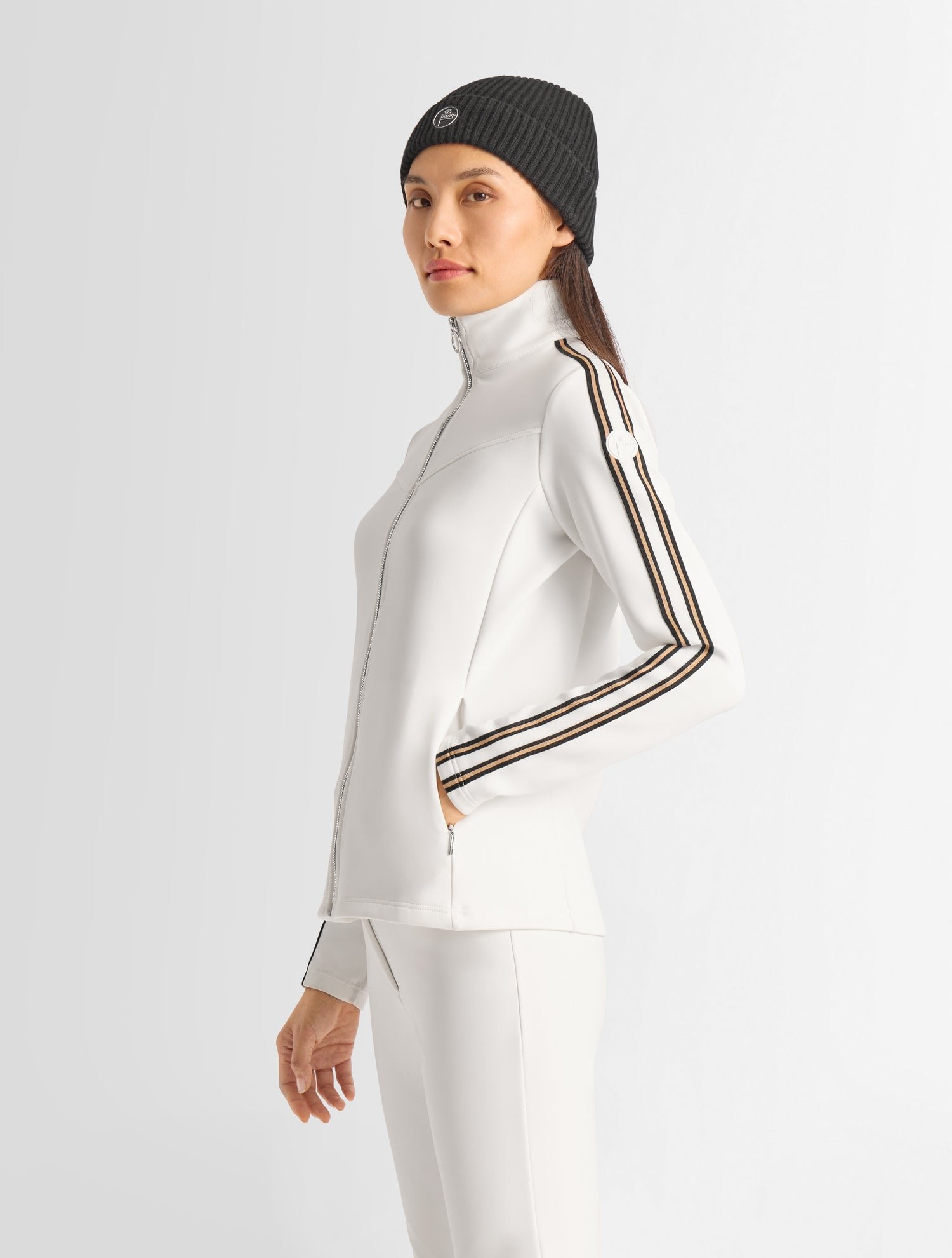 Veste technique odella col montant coupe ajustée FUSALP Blanc