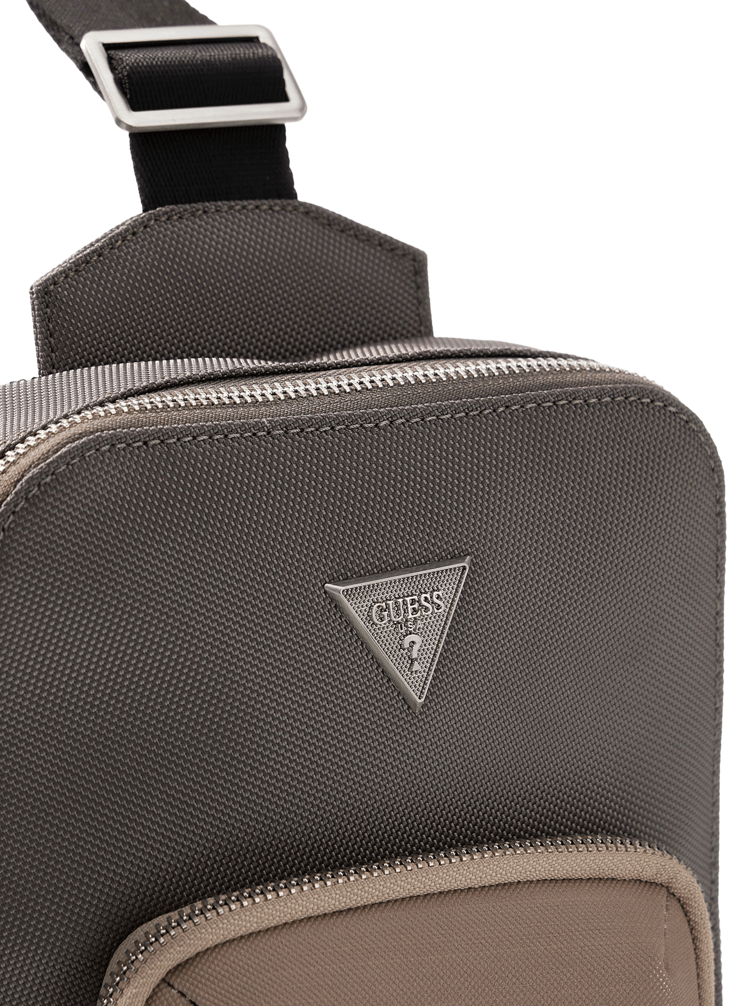 Faux leather shoulder bag GUESS Beige