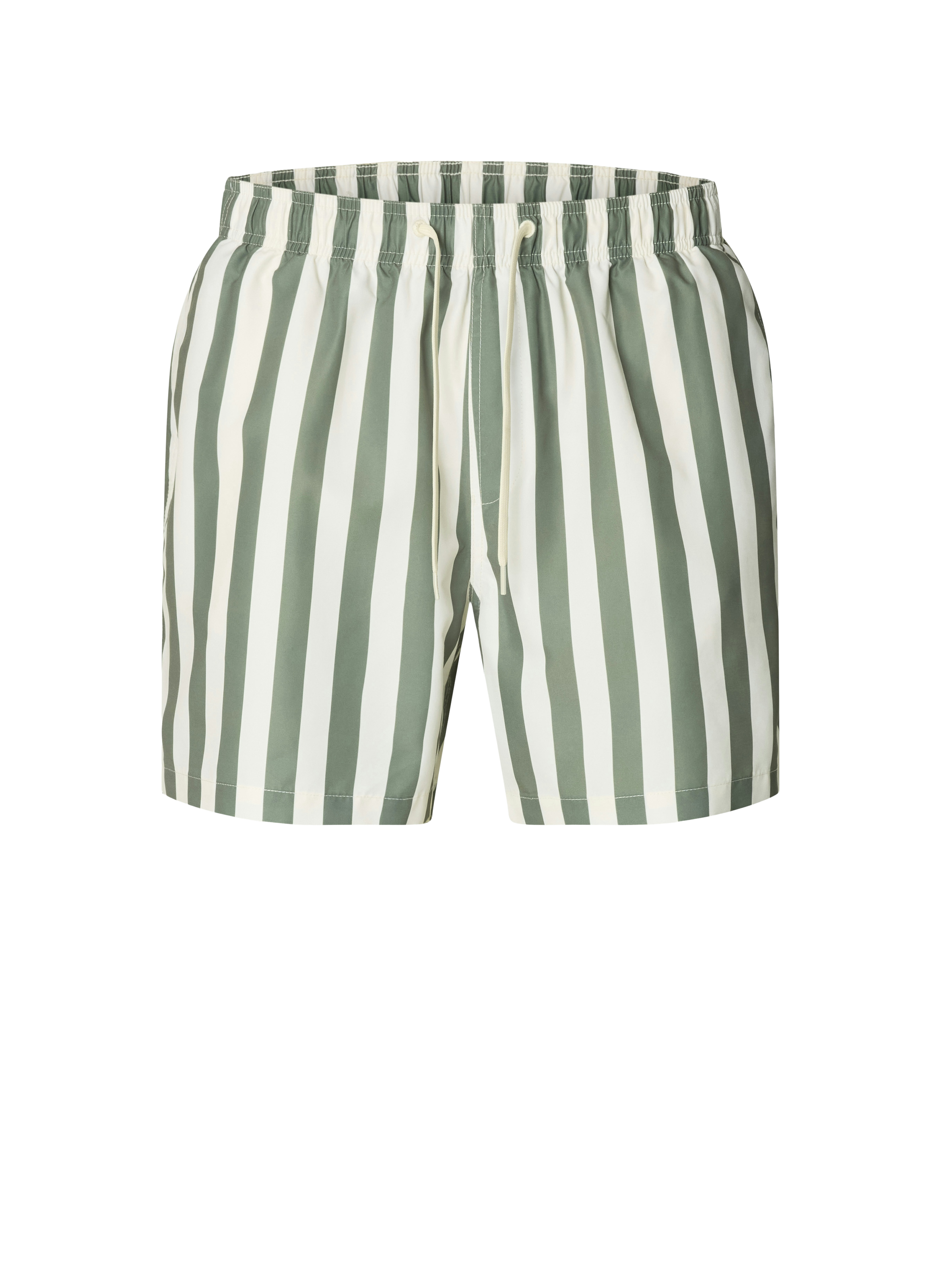 Striped swim shorts SELECTED Green