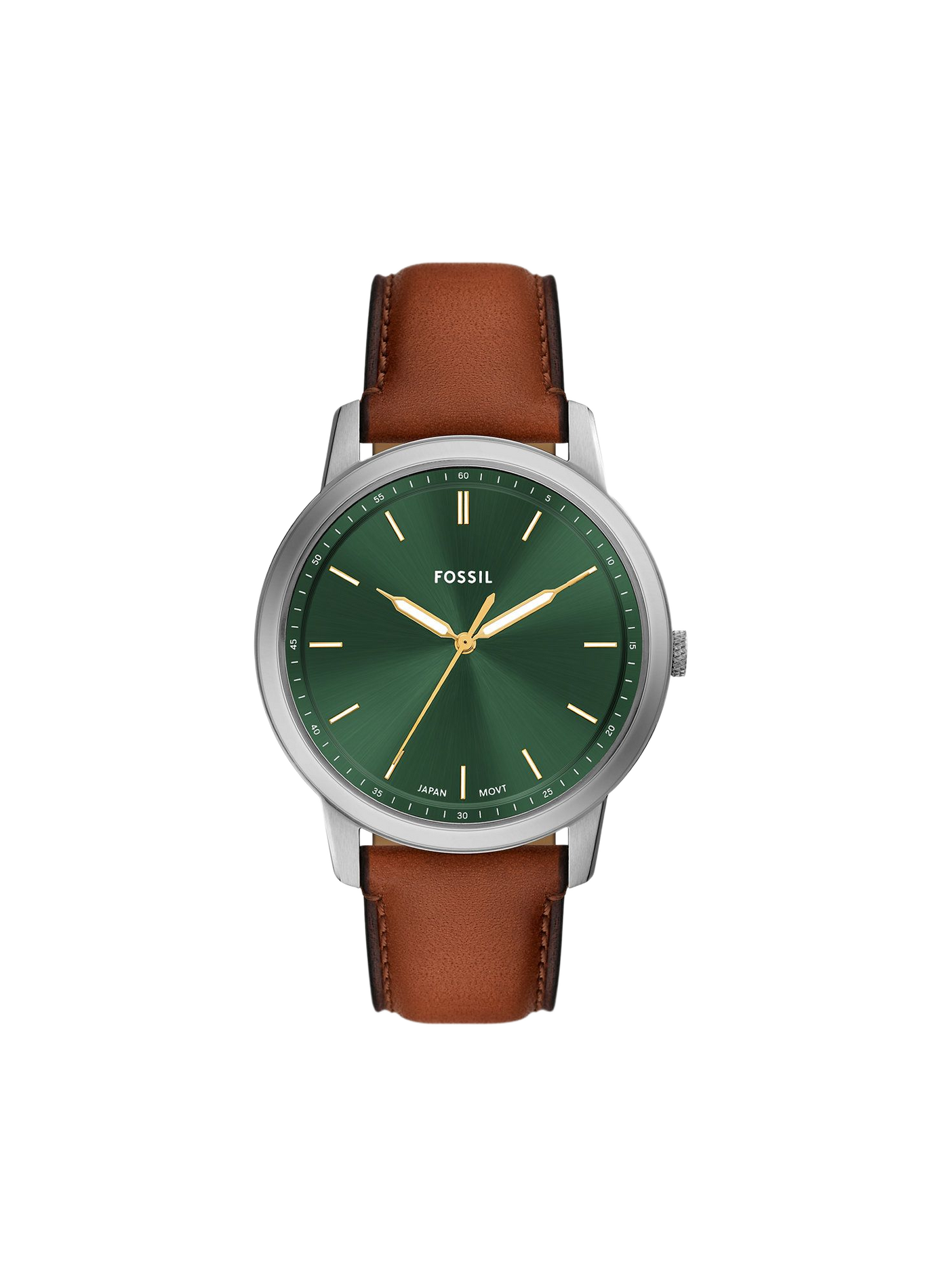 Montre The Minimalist bracelet en cuir FOSSIL Vert