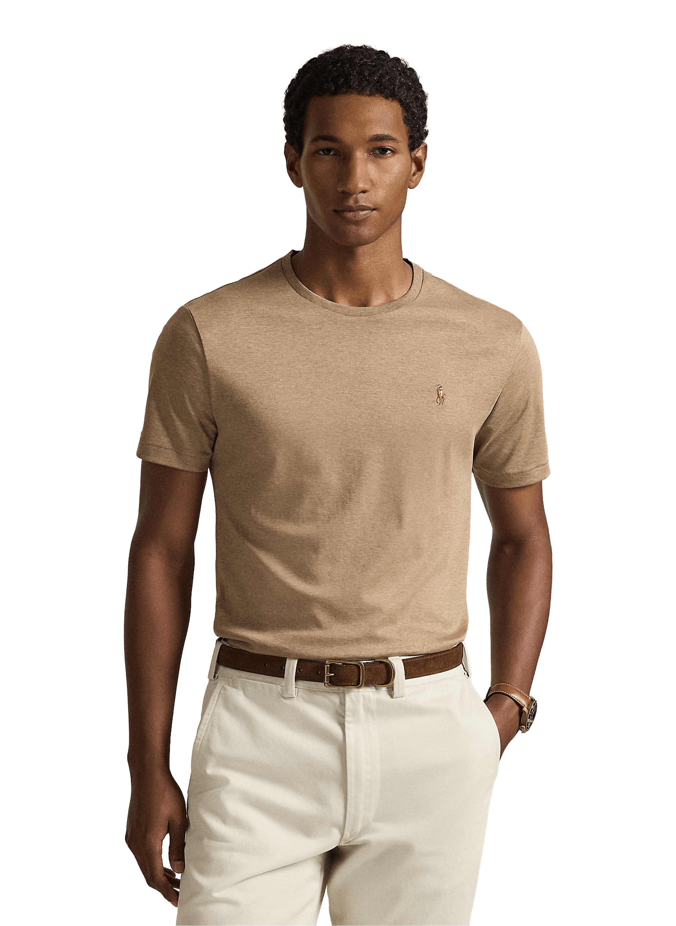 Classic Cotton T-Shirt POLO RALPH LAUREN Beige
