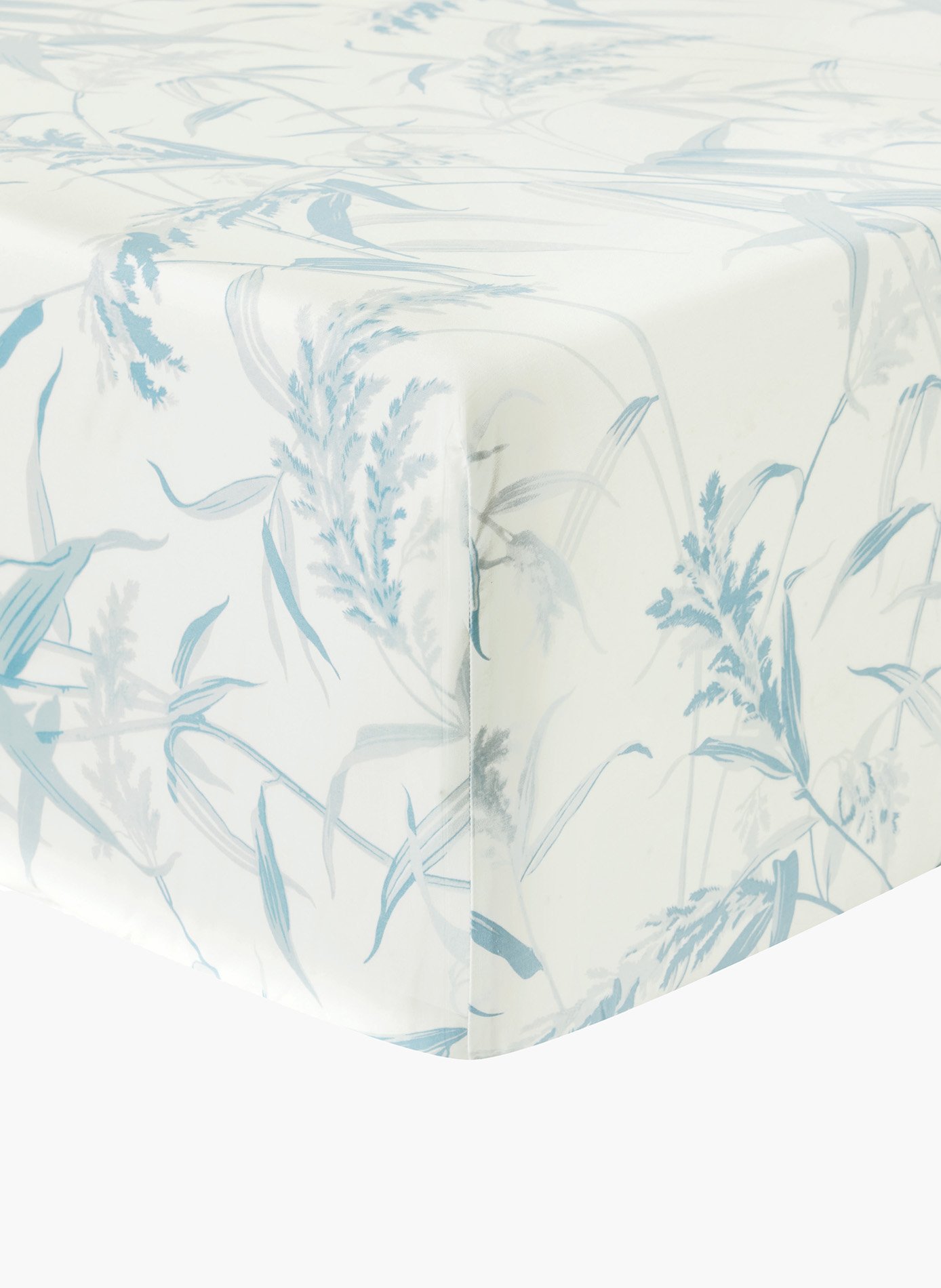 Drap housse estampe ANNE DE SOLENE Bleu